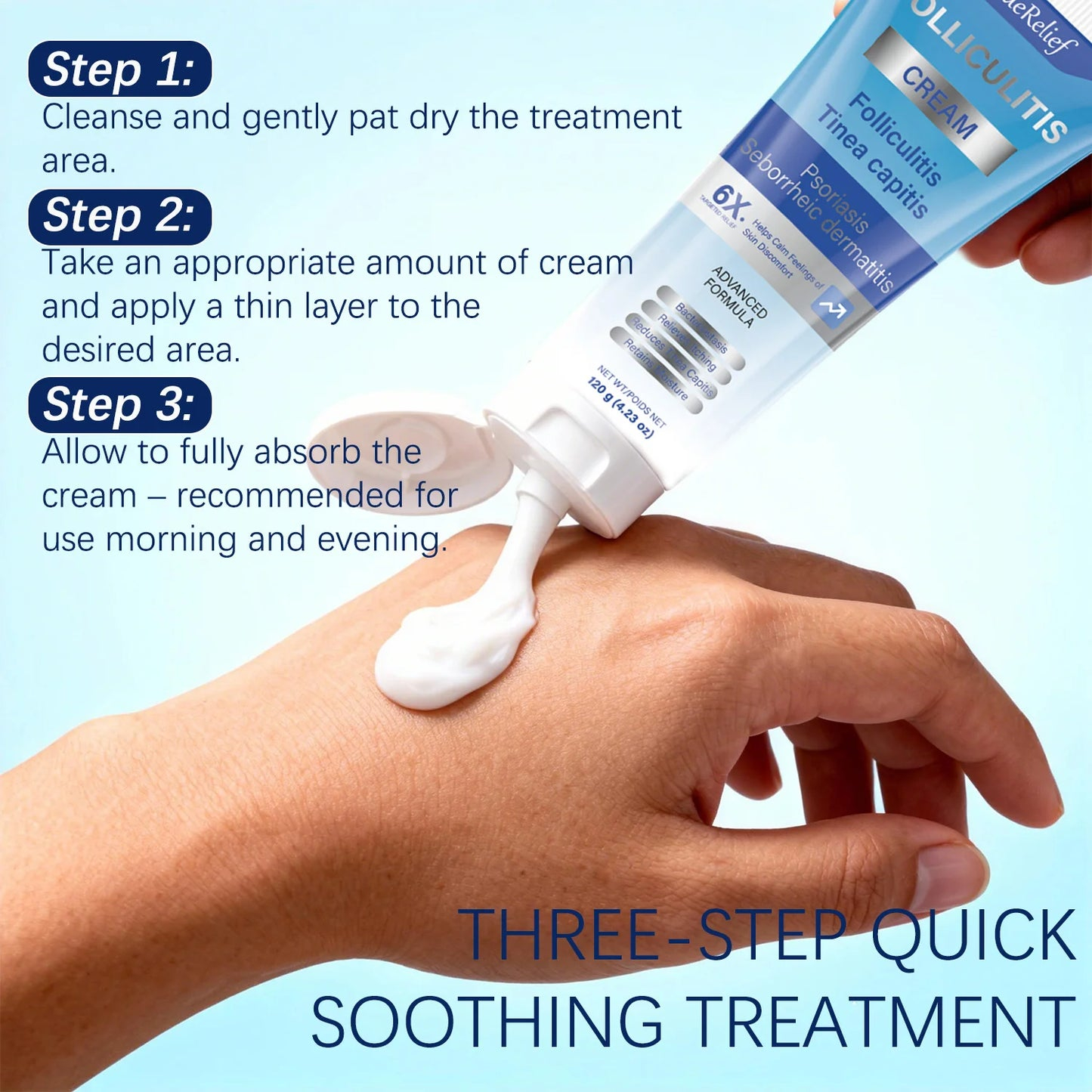 Folliculitis Cream | Clears Scalp, Face & Body Bumps | 120g