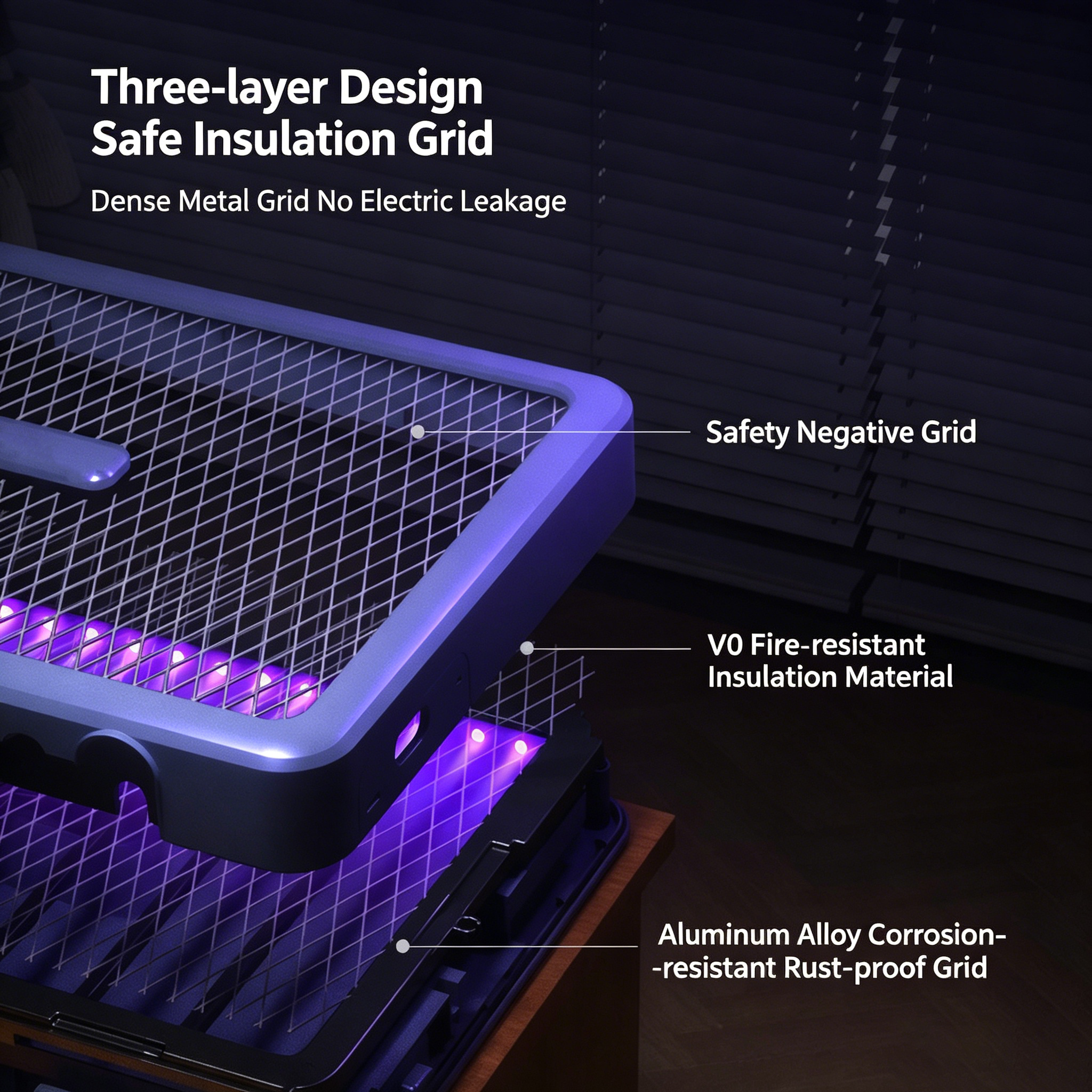 Indoor & Outdoor Mosquito Killer Lamp – Powerful UV Attraction, Quiet Operation & 200㎡ Coverage