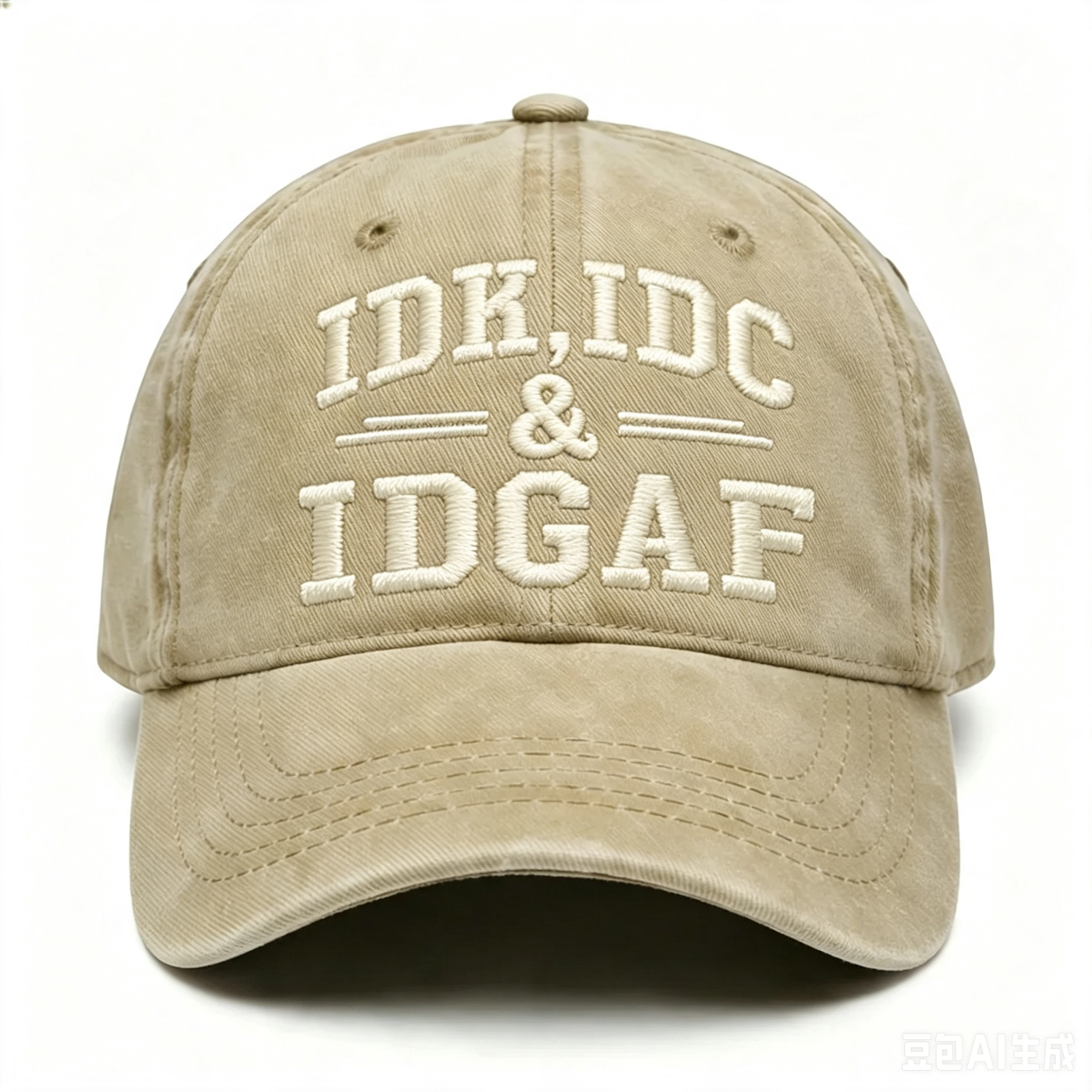 Idk Idc & Idgaf Embroidery Cap