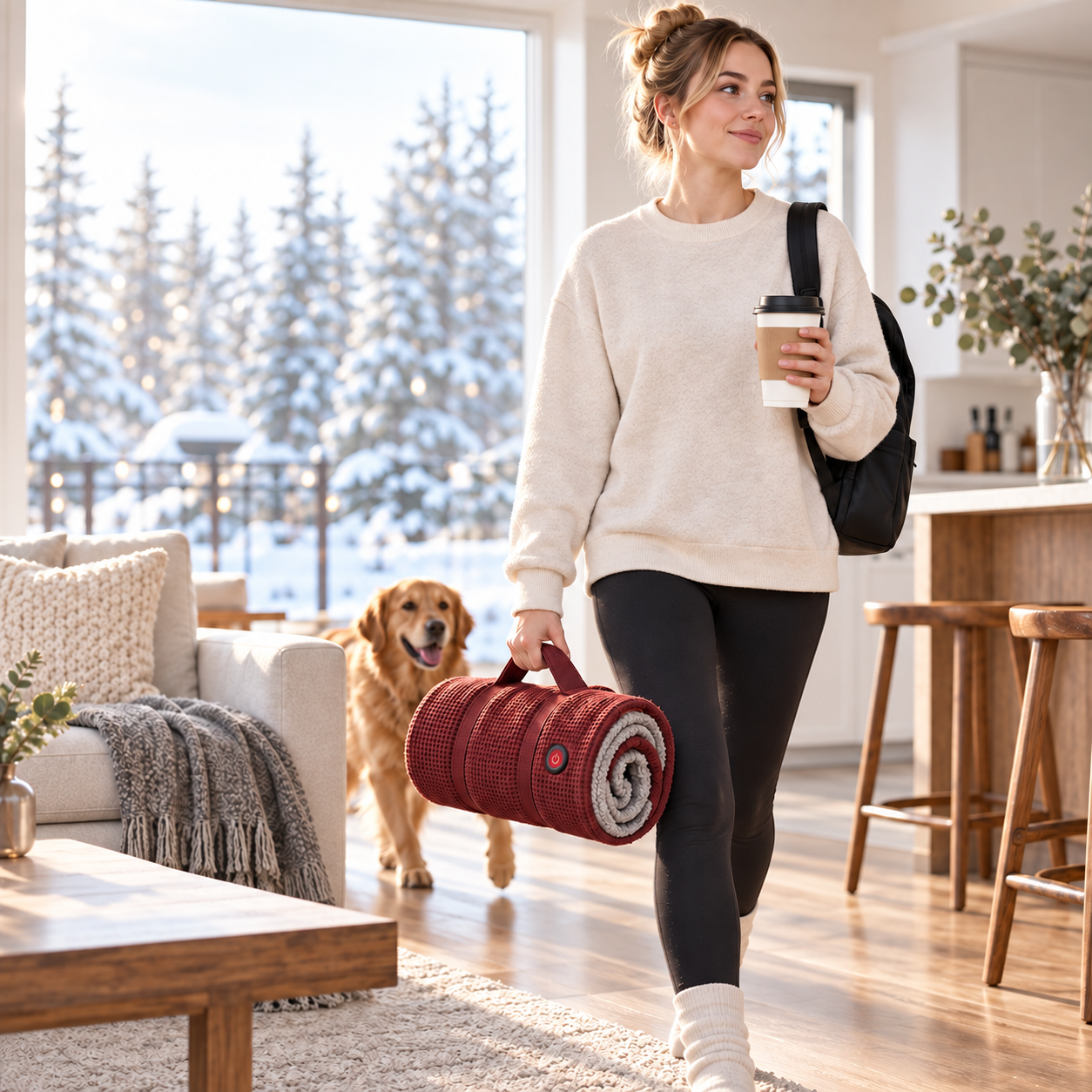 🧣Wearable Heated Blanket – Cozy Hands-Free Warmth☀️