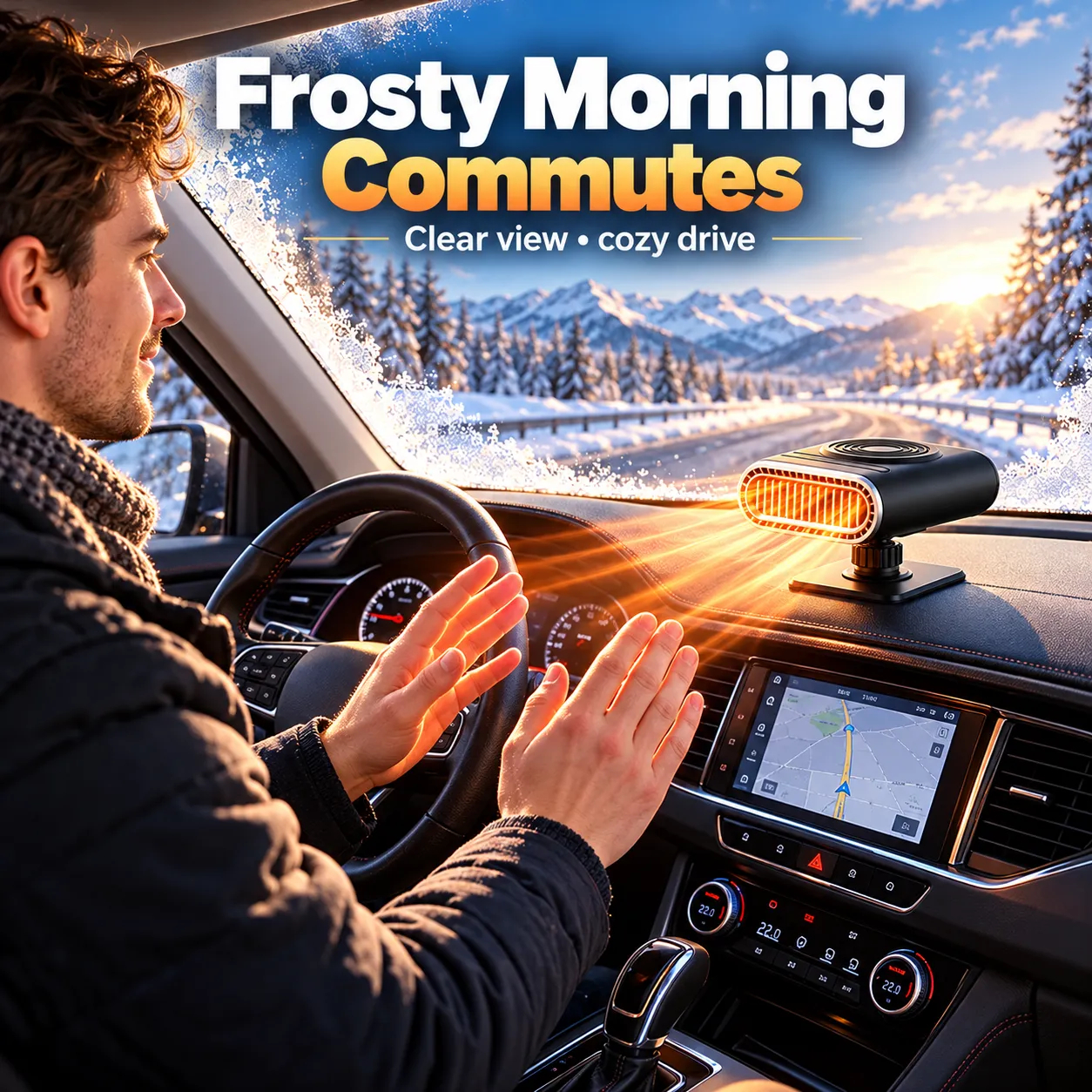 Limited Time Promotion 50% OFF-2-in-1 Portable Car Heater and Windshield Defroster