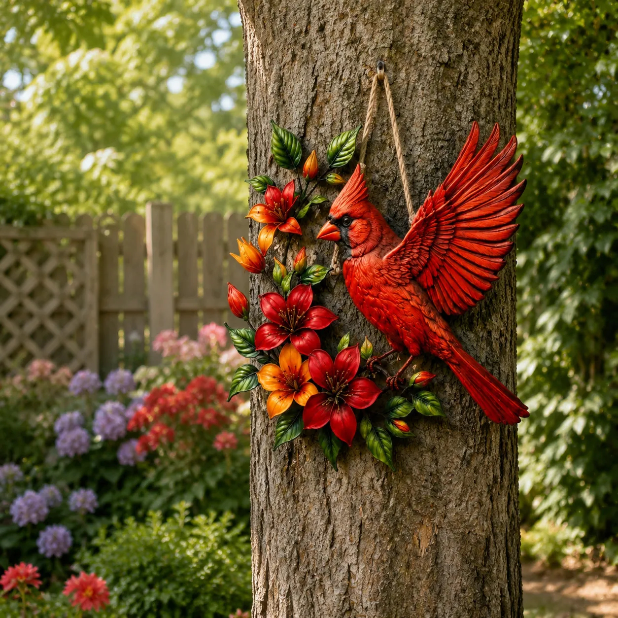 🔥Cardinal Bloom Metal Wall Art