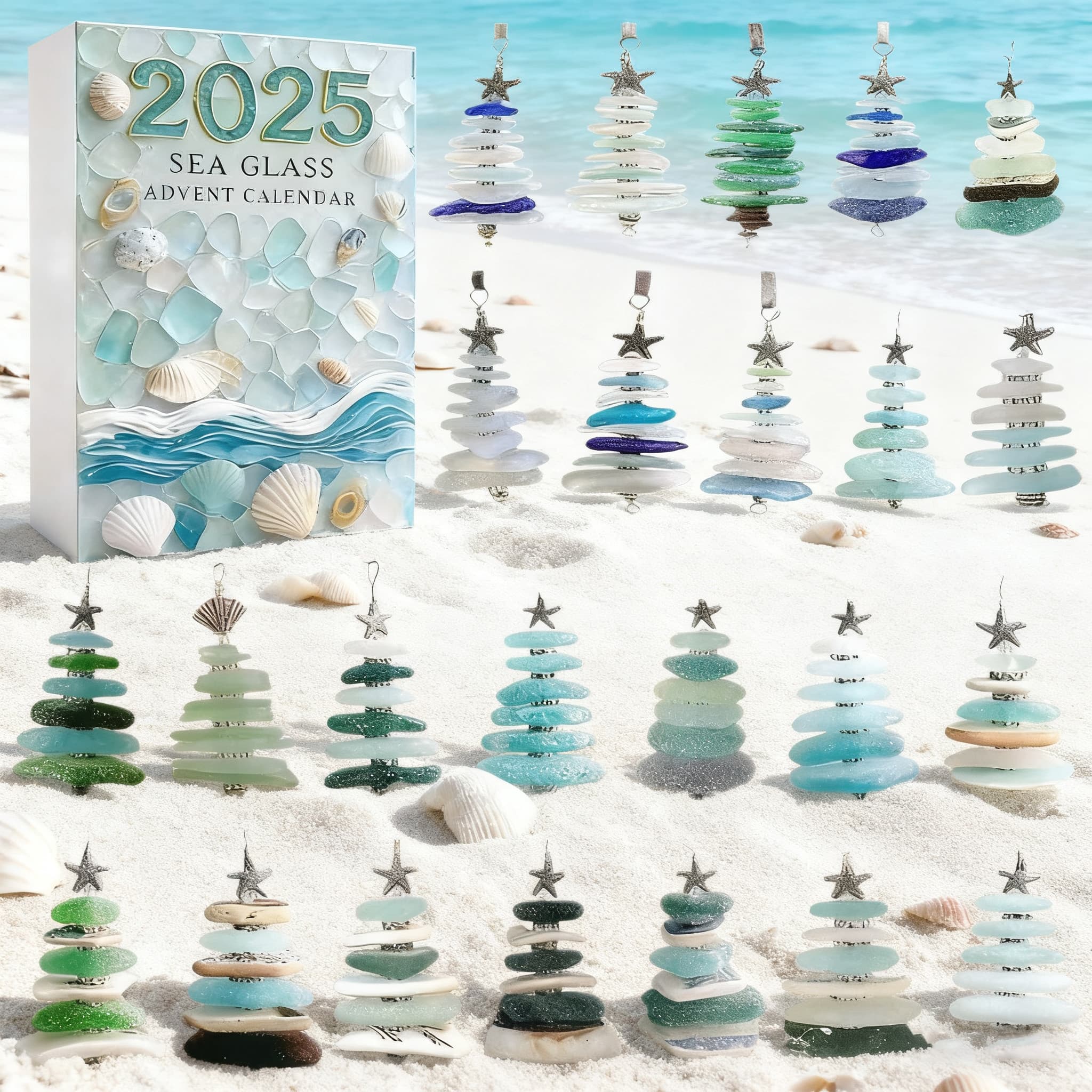 Sea Glass Christmas Tree Advent Calendar 2025