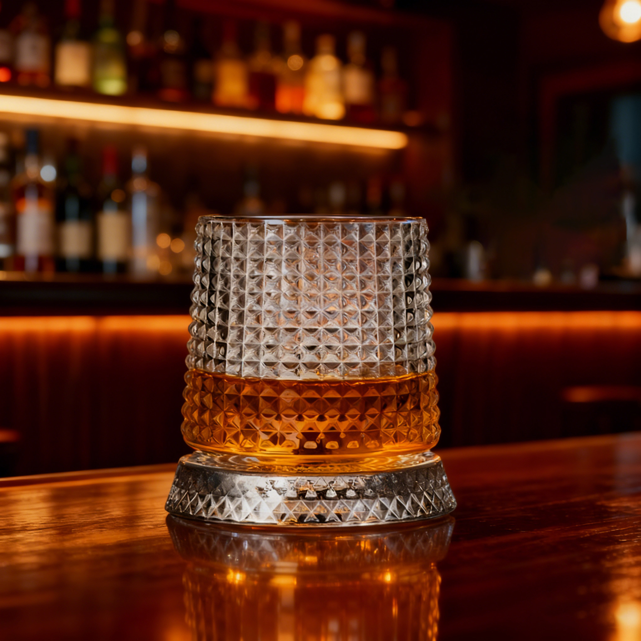 Rotating Crystal Whiskey Glasses Set