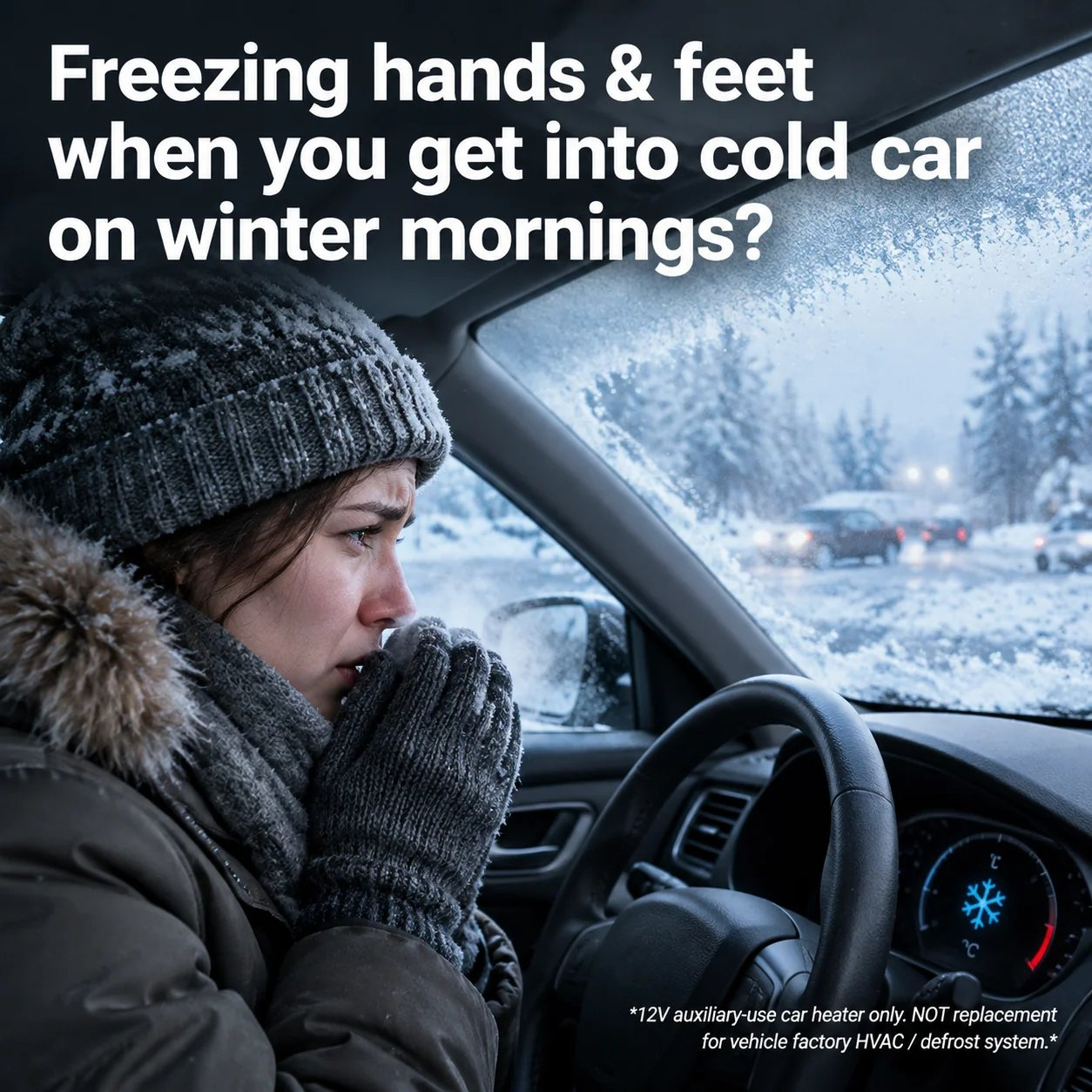 Limited Time Promotion 50% OFF-2-in-1 Portable Car Heater and Windshield Defroster