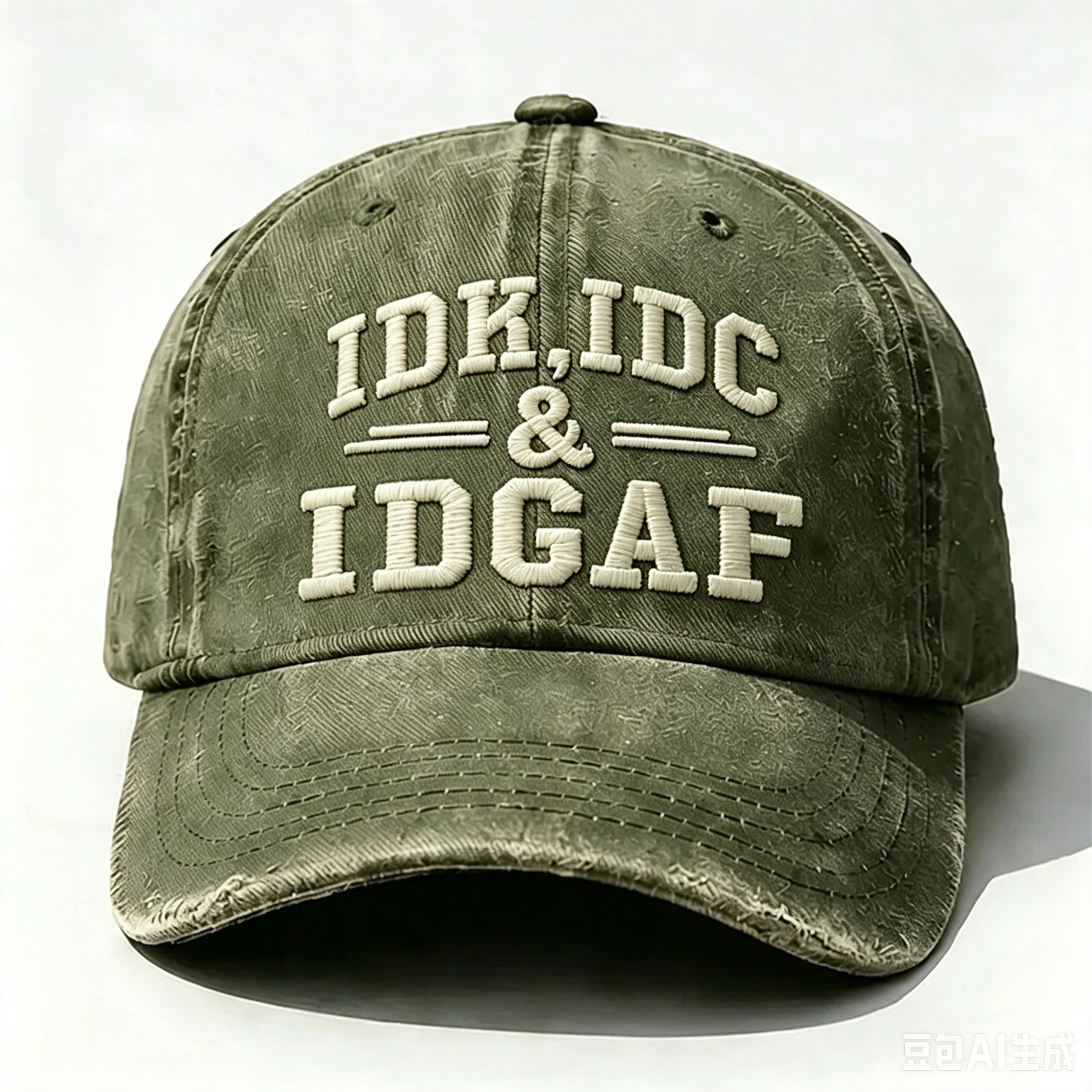 Idk Idc & Idgaf Embroidery Cap