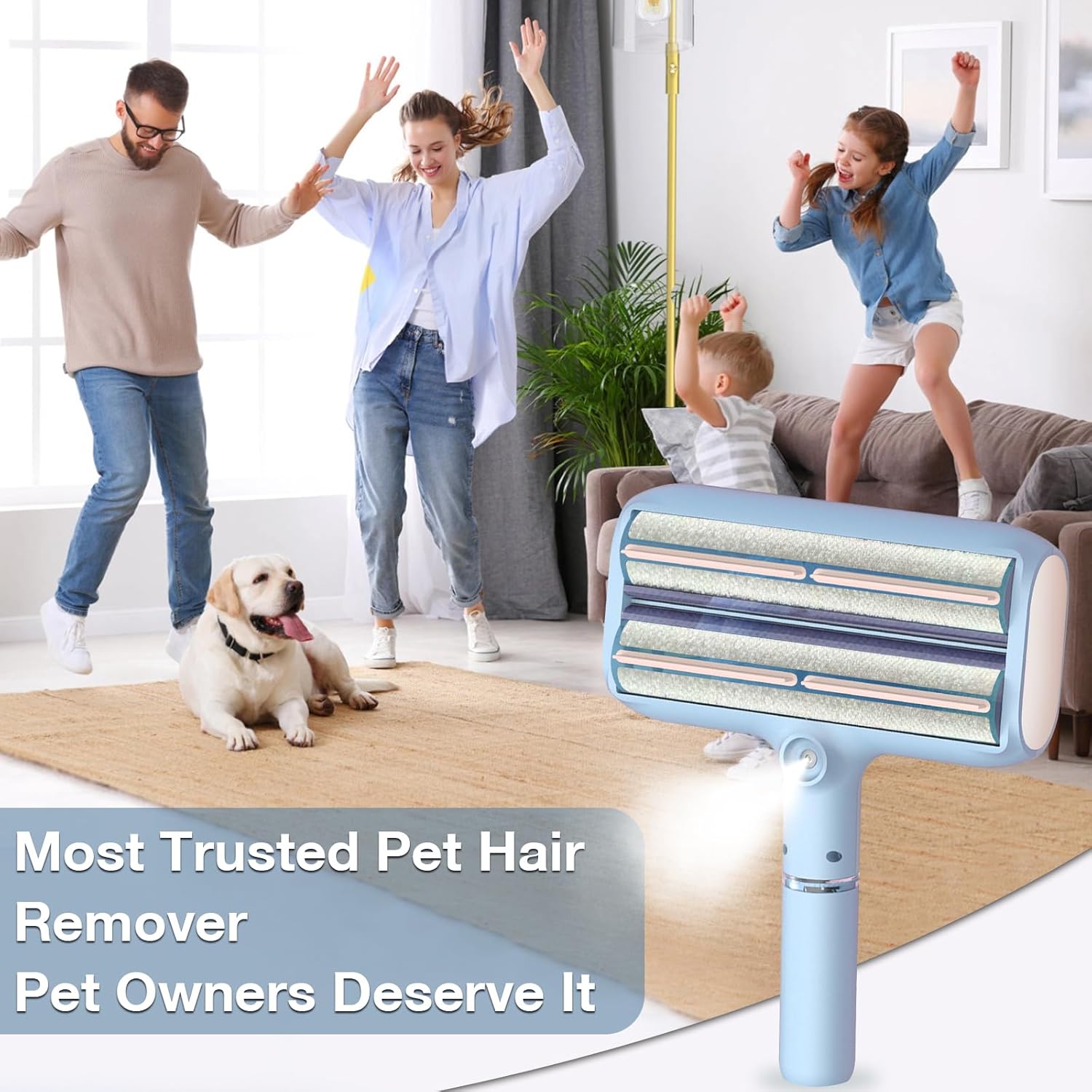 New Upgraded Double Roller Pet Hair Remover
