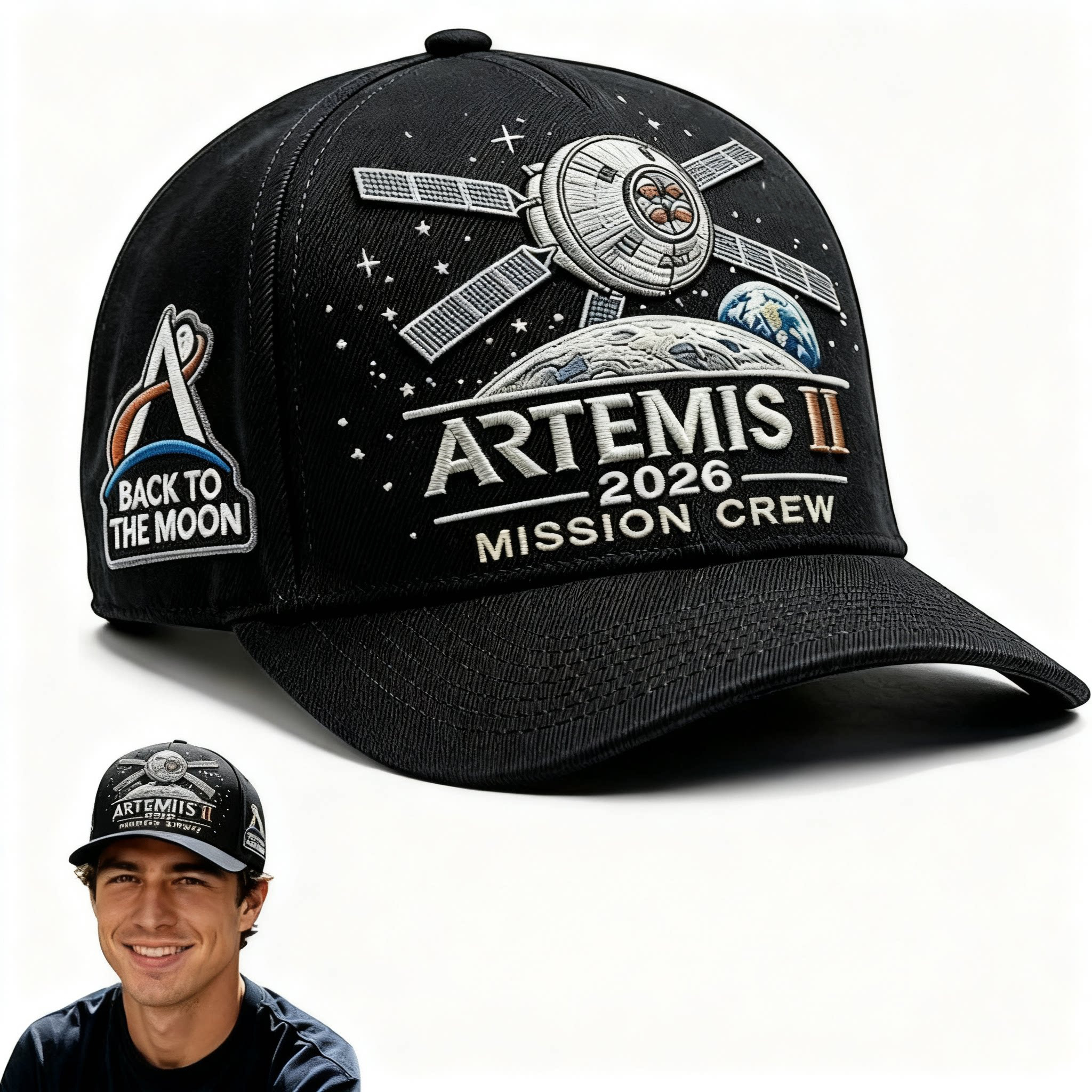 🌕 Artemis II Lunar Mission Commemorative Cap