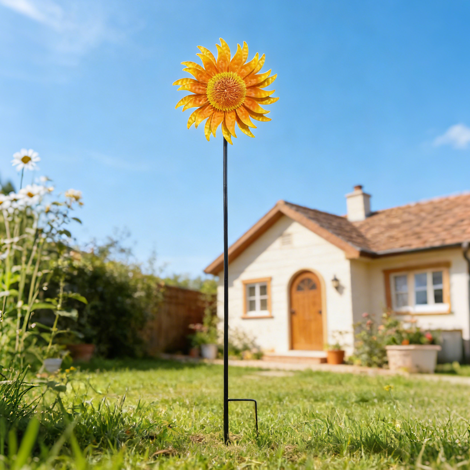 🌻 Sunflower Windmill – 2-in-1 Garden Decor ✨