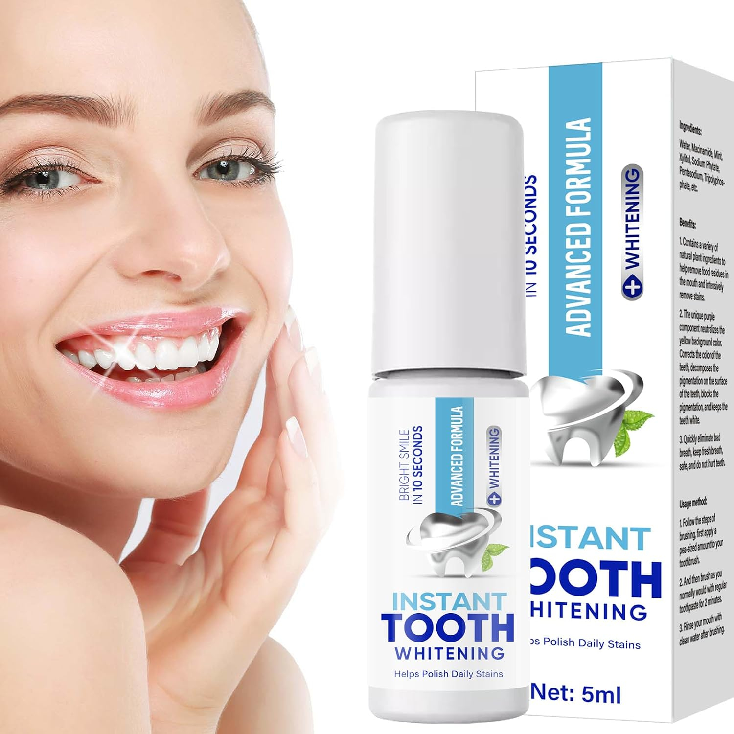 Instant Smile Tooth Paint – Cover Stains in Seconds for a Brighter, Photo-Ready Smile
