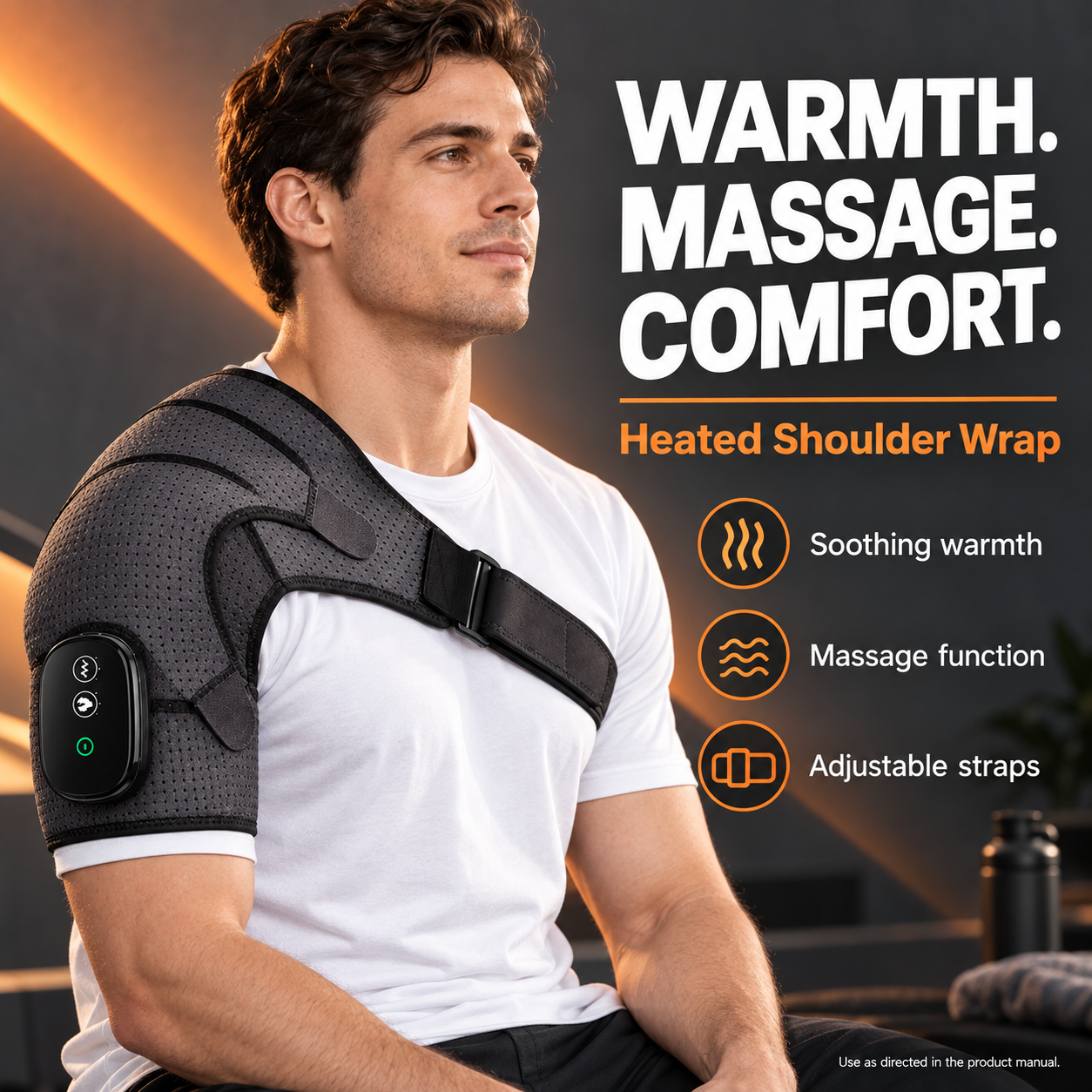Heated Shoulder Massager with Vibration