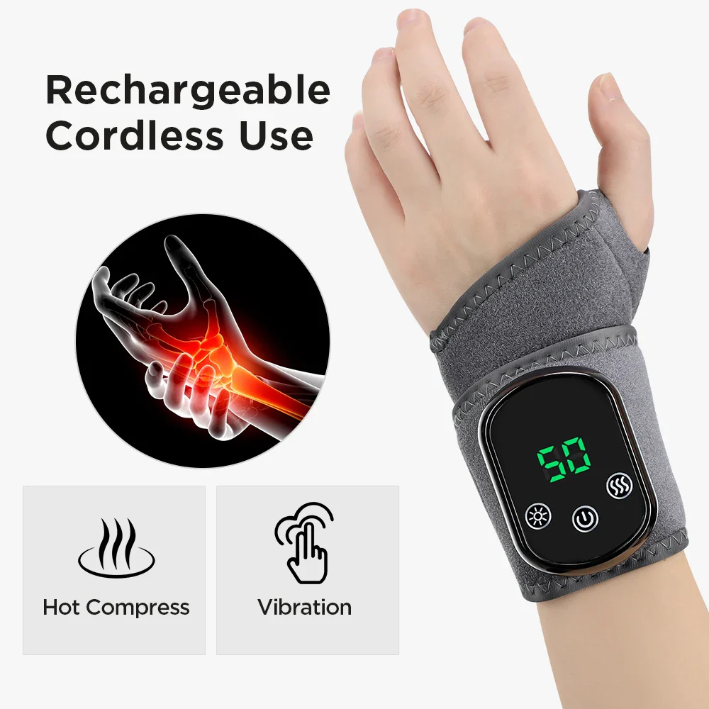 Electric 5 Levels Hot Compress Wrist Brace