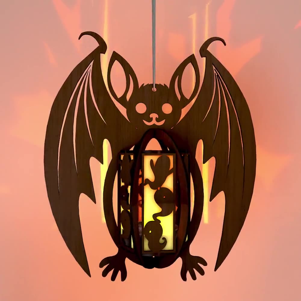 Halloween Deocrative Bat Lantern