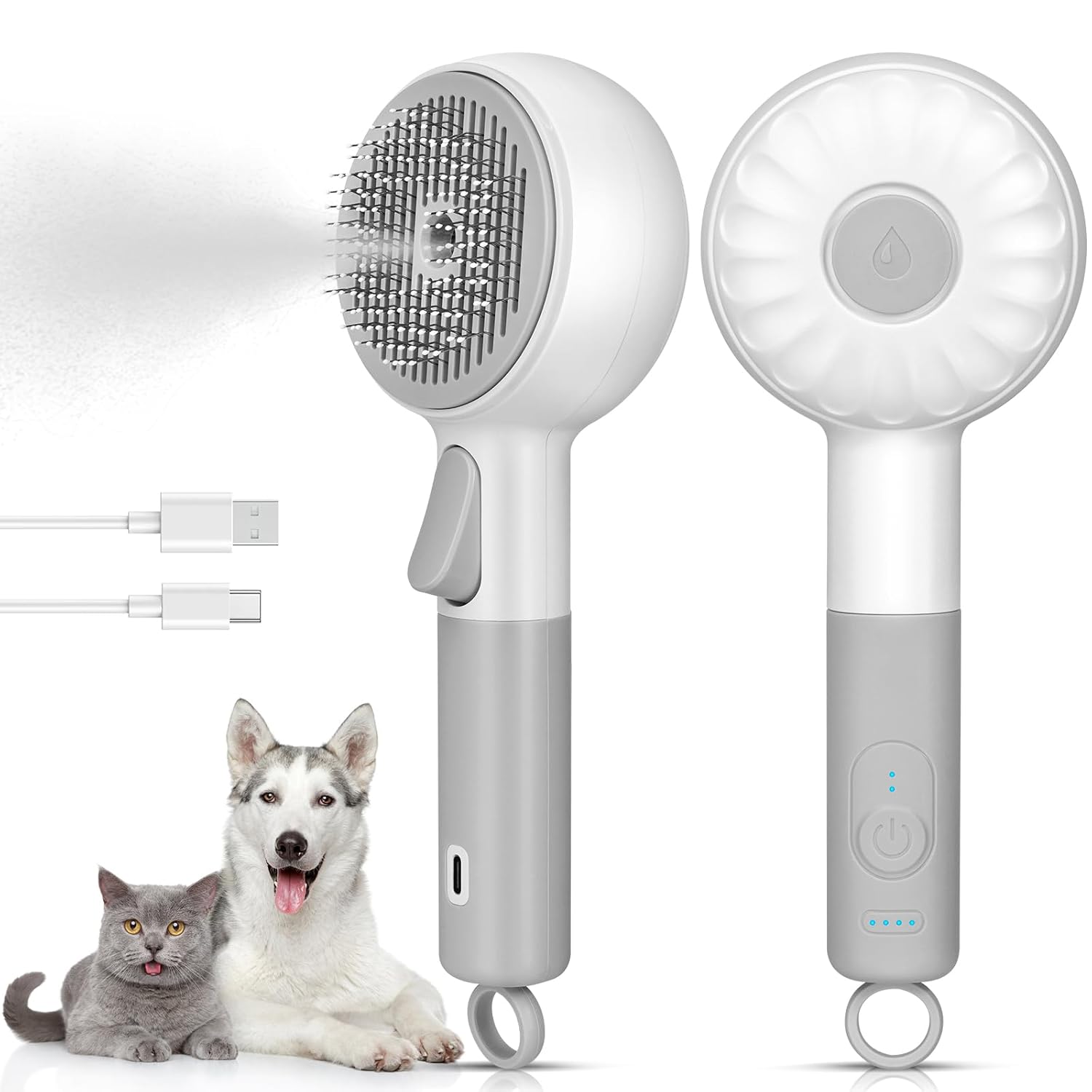 Cat Steam Brush with 2 Steam Modes
