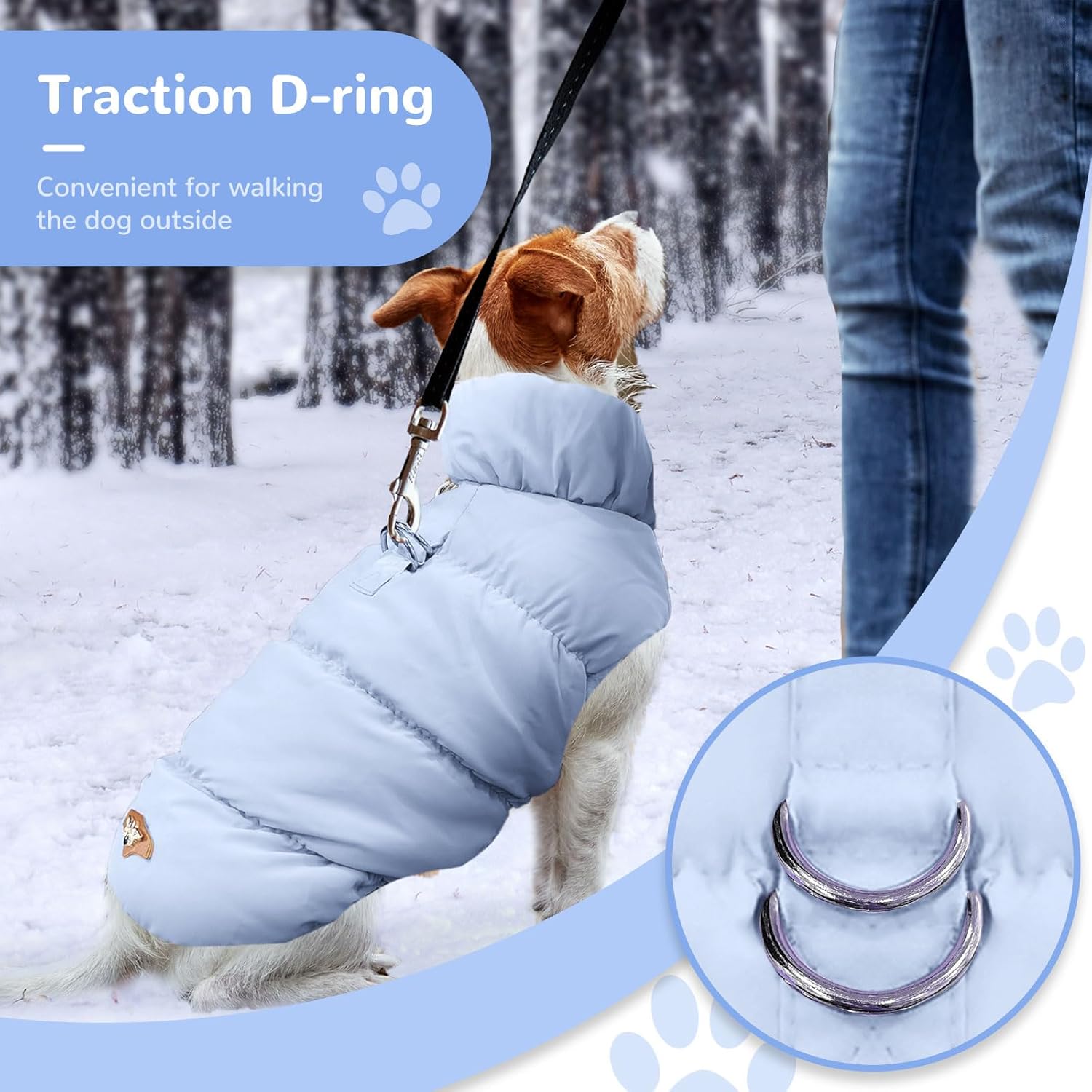 Extra Thick Fleece-Lined Dog Coat, Suitable For Small And Medium-Sized Dogs And Cats.