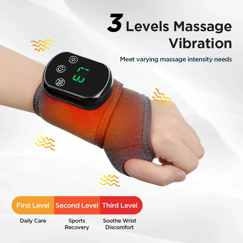 Electric 5 Levels Hot Compress Wrist Brace