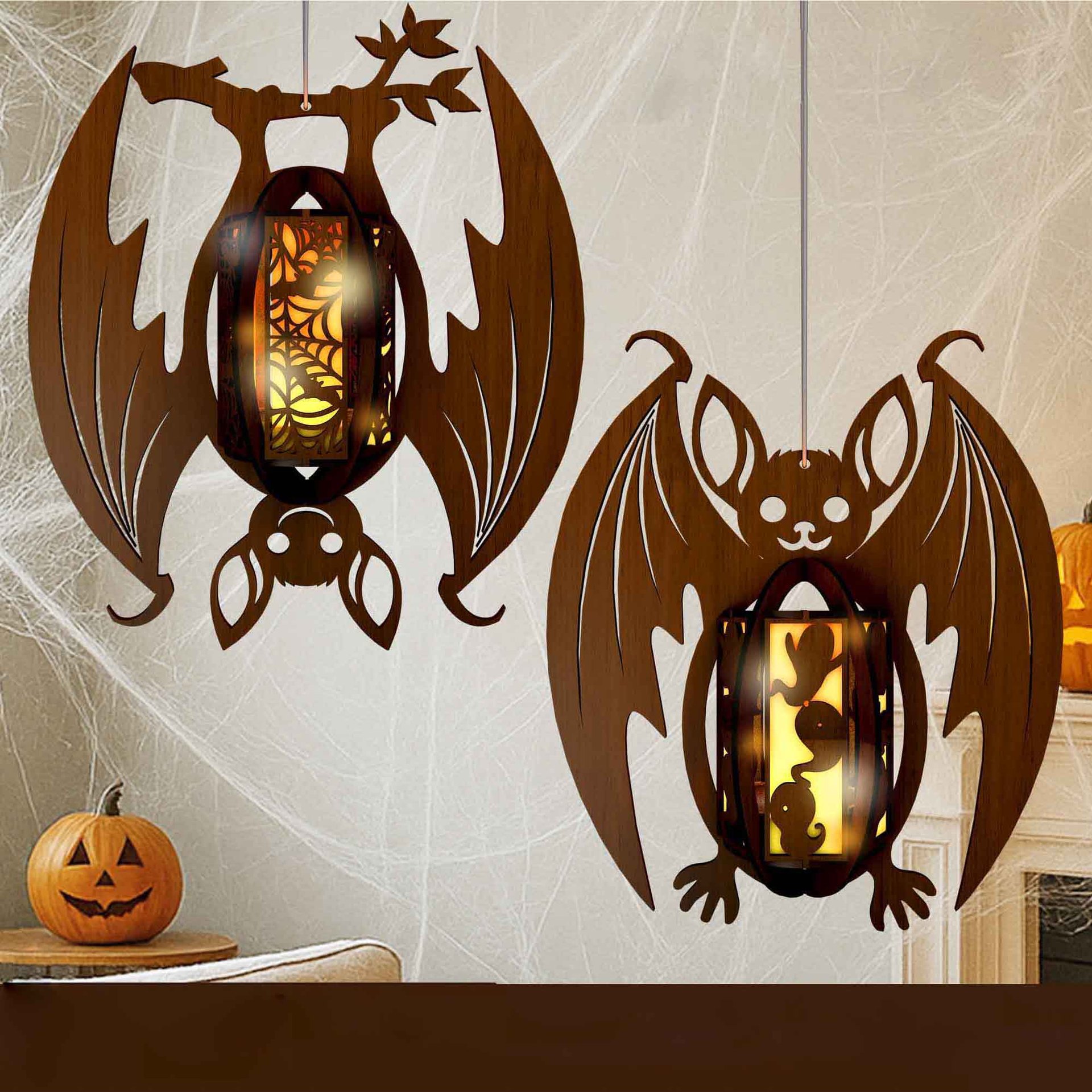 Halloween Deocrative Bat Lantern