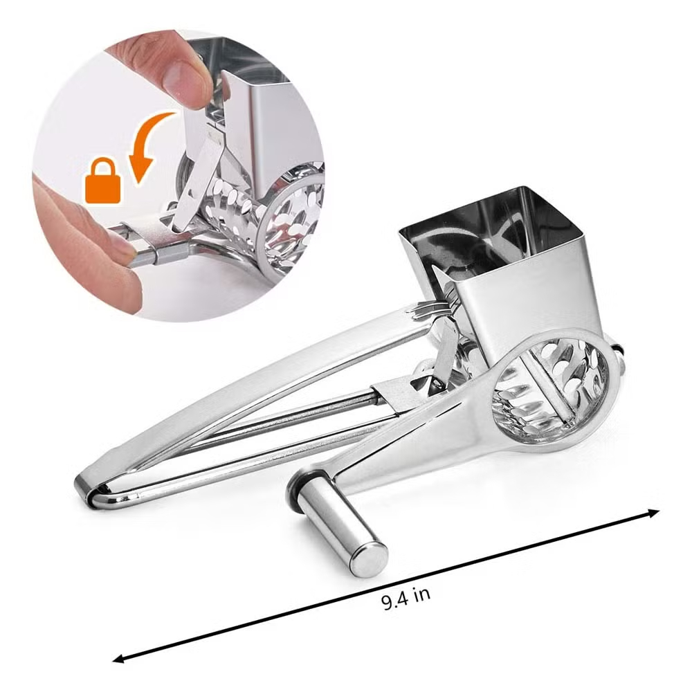 ✨✨Stainless Steel Multi-Function Handheld Rotary Cheese Grater
