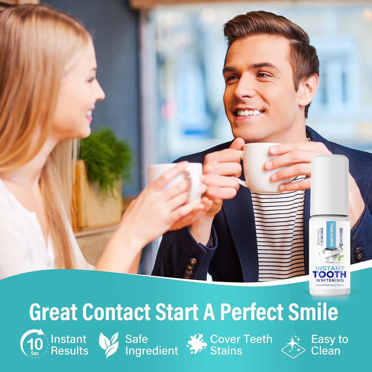 Instant Smile Tooth Paint – Cover Stains in Seconds for a Brighter, Photo-Ready Smile