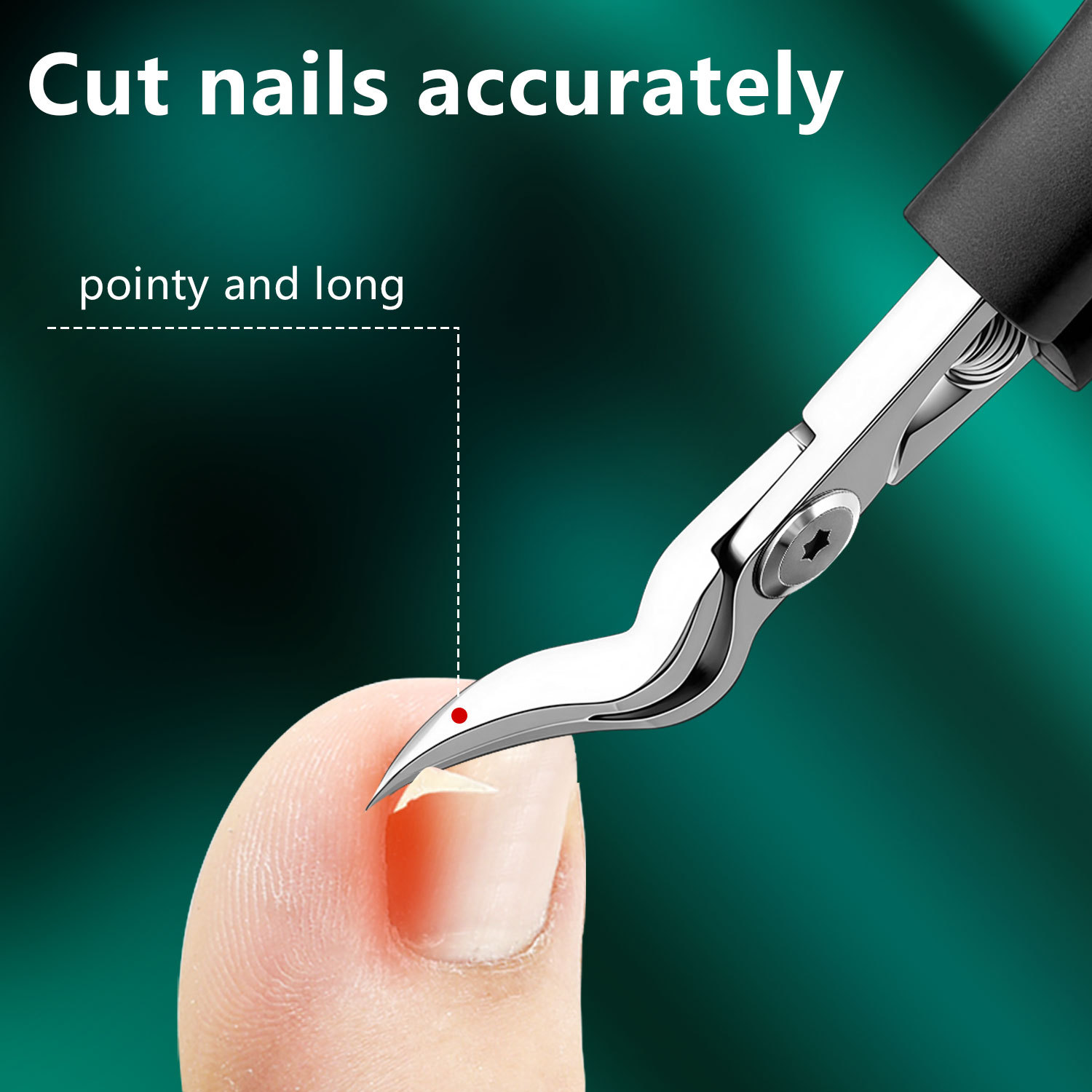 Heavy-Duty Stainless Steel Toenail & Fingernail Clipper for Thick Nails