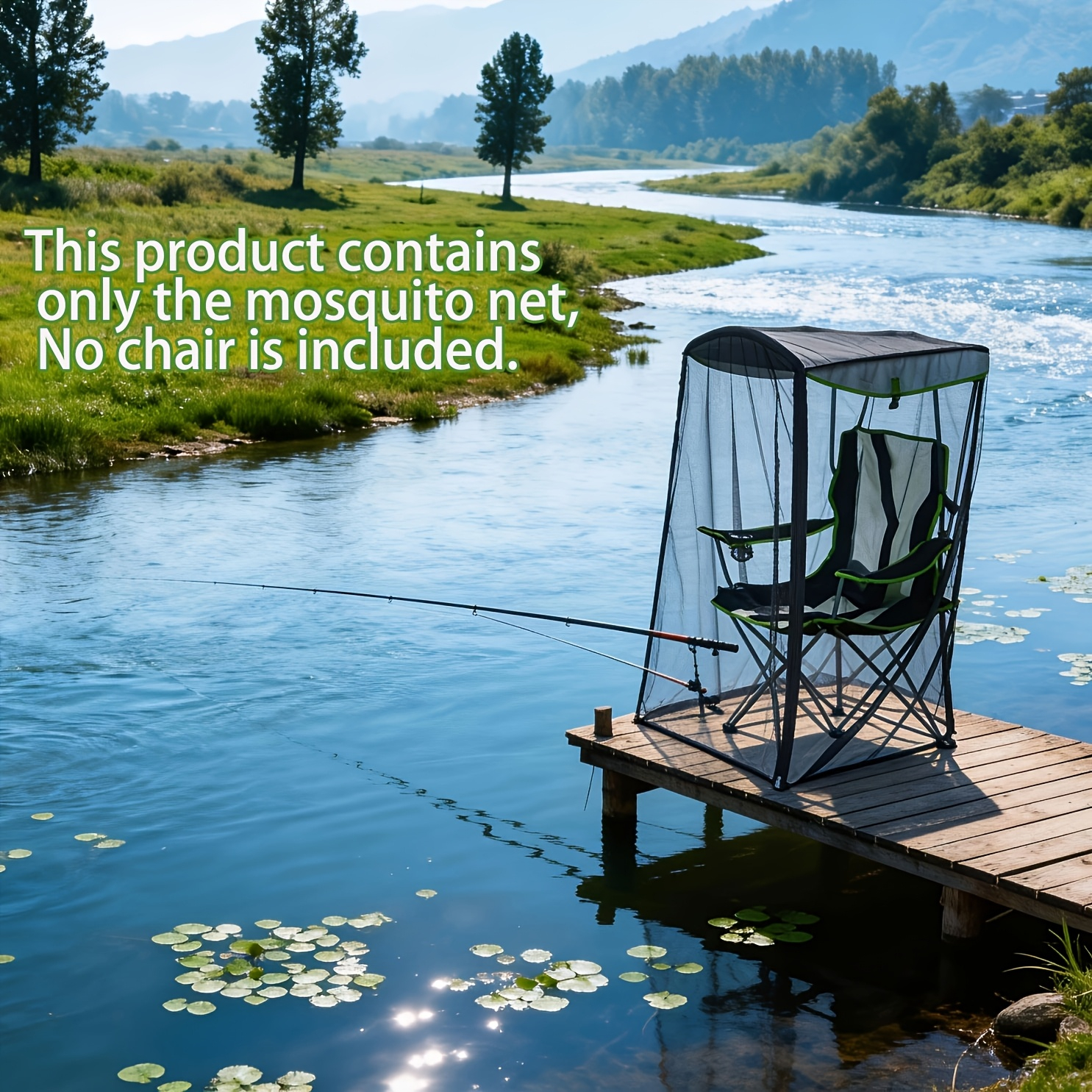 Outdoor Mosquito Net Chair Cover – Portable Bug Protection Canopy for Camping, Patio & Beach Relaxing