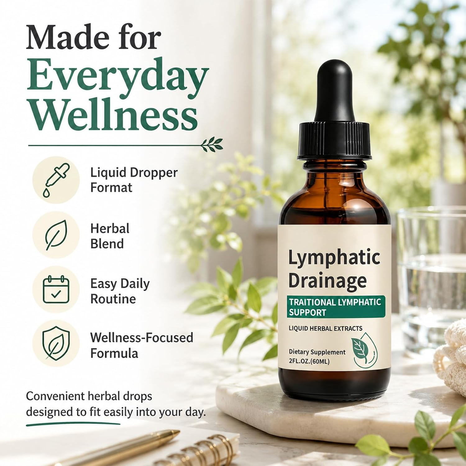 Herbal Lymphatic Support Drops – Clean Daily Wellness in Every Drop