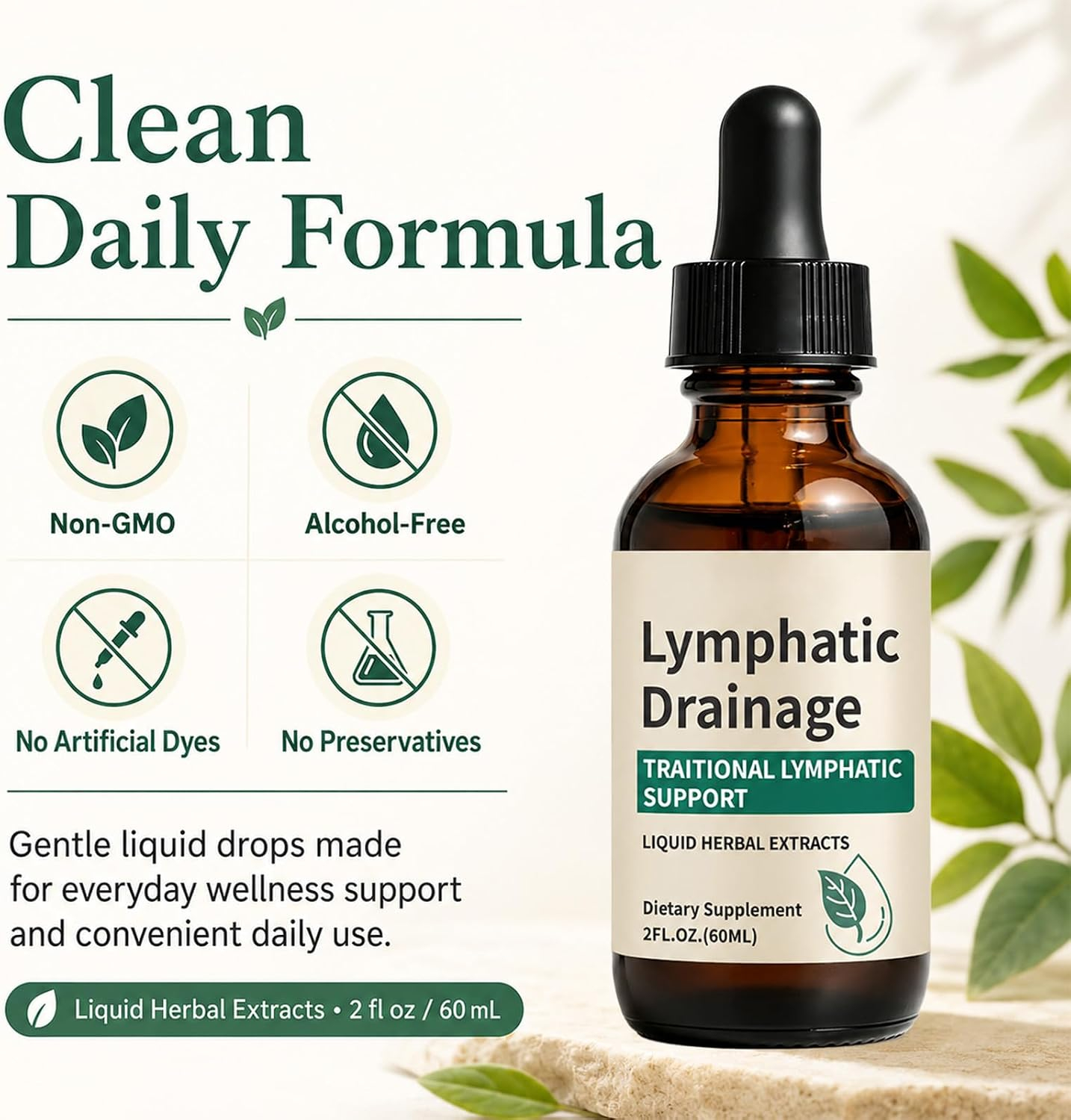 Herbal Lymphatic Support Drops – Clean Daily Wellness in Every Drop