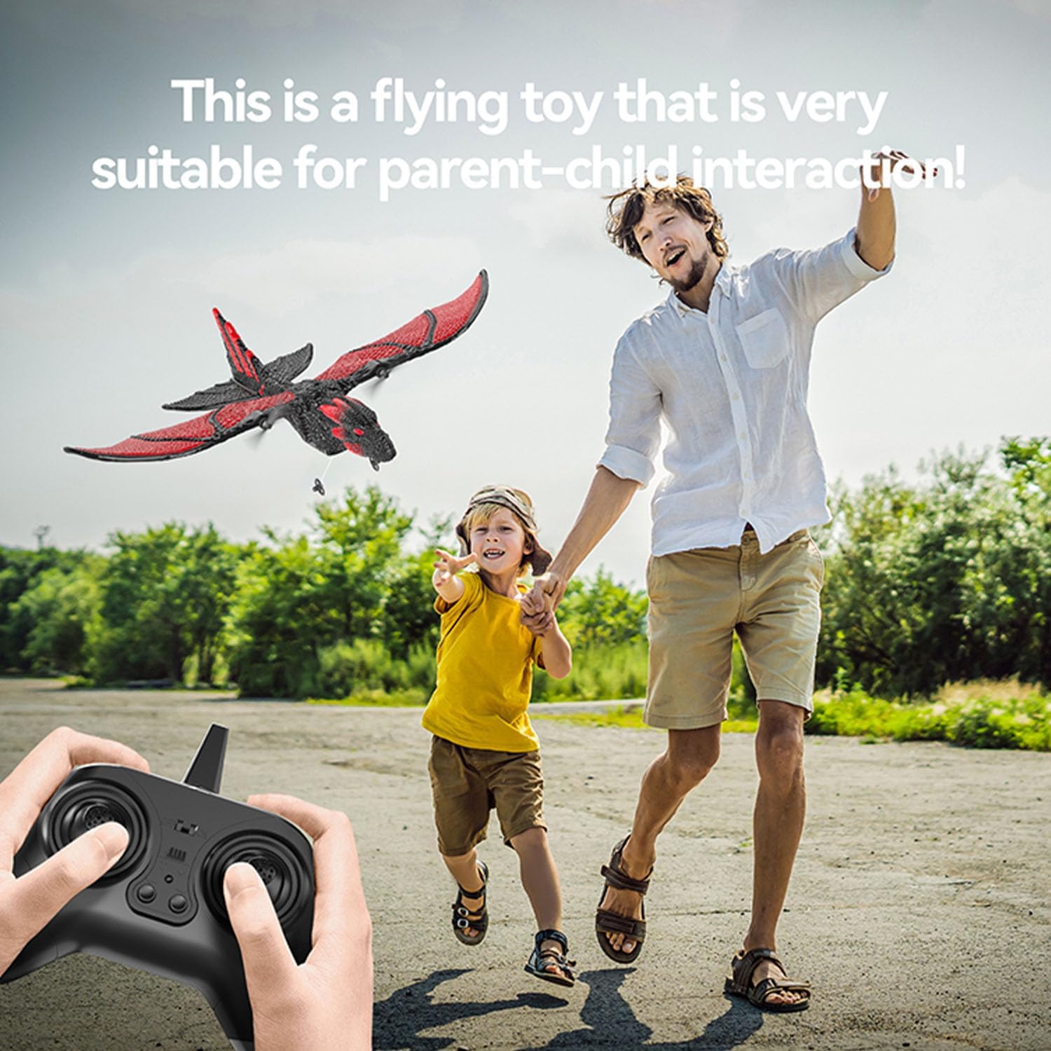 RC Dragon Plane for Kids Remote Control Airplane Toy