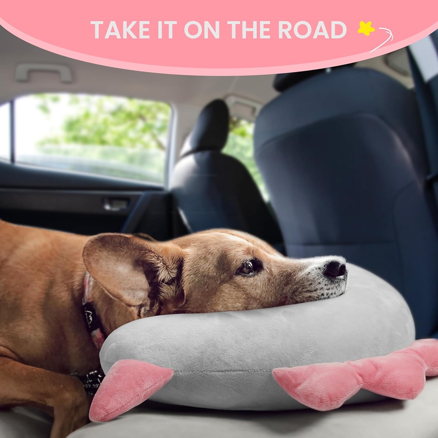 Dog Calming Pillow - Soft Neck Pillow for Dogs
