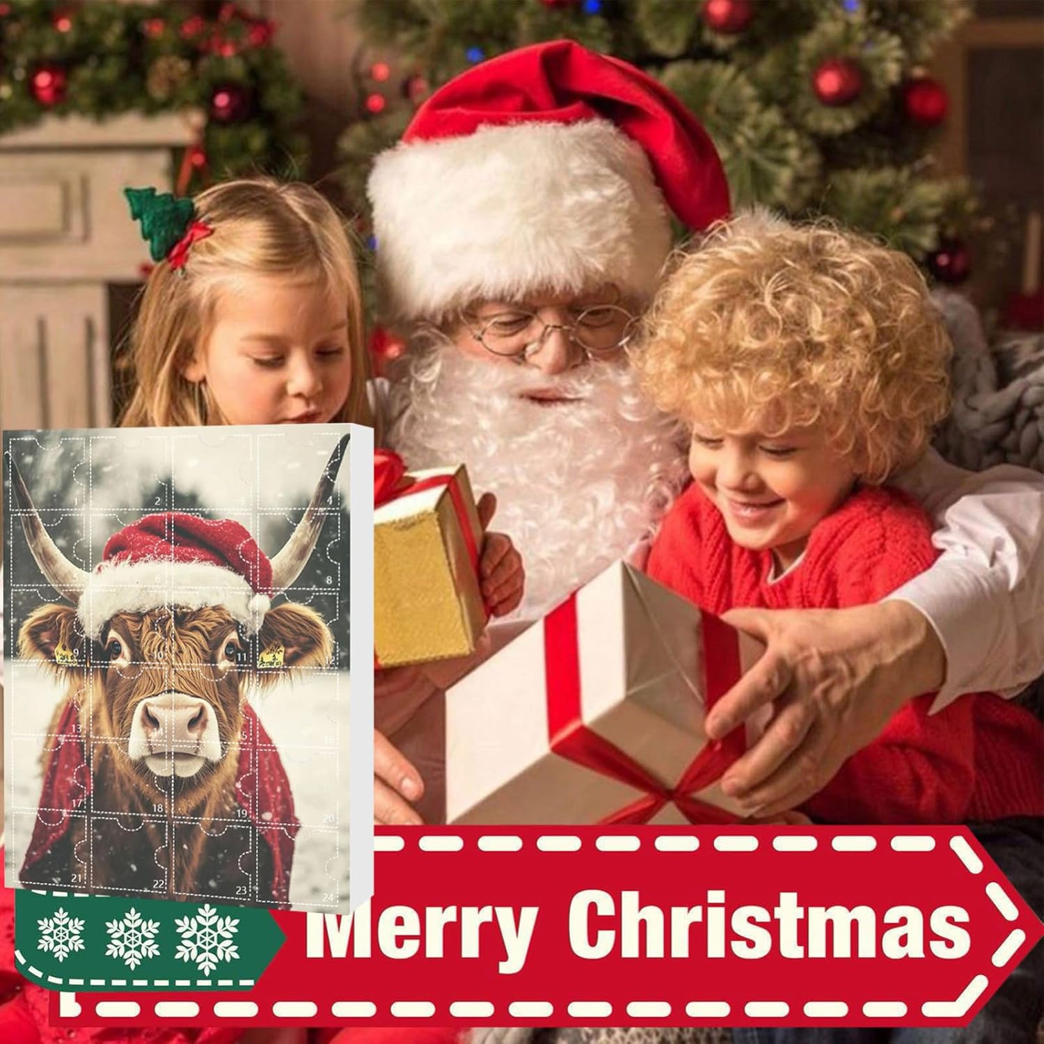 Christmas Highland Cow Advent Calendar 2025