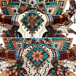 🐂 Boho Western Bull Skull Suncatcher Wall Hanging