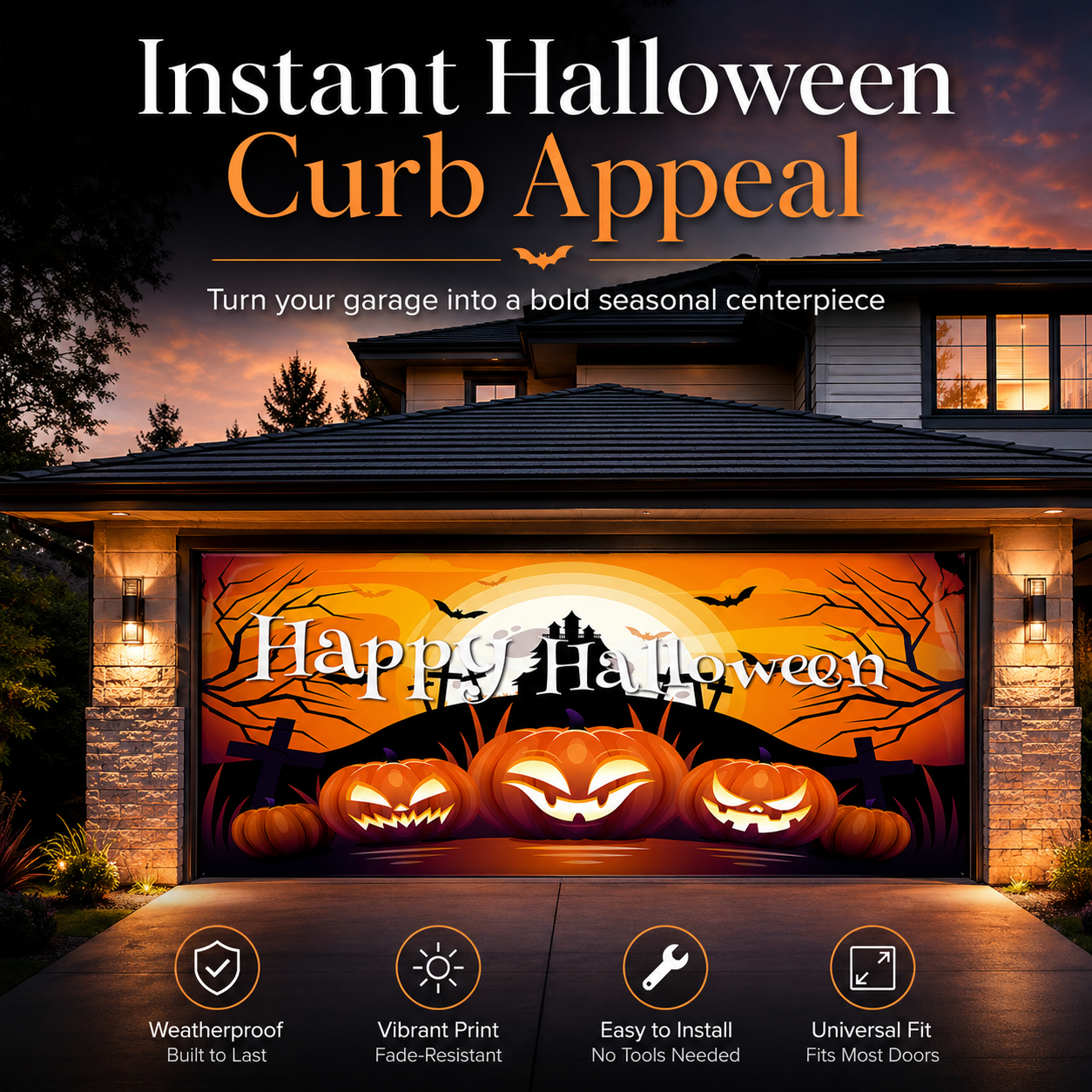 🎃 Halloween Garage Door Banner