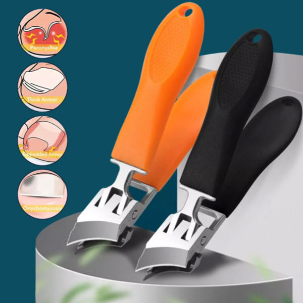 Wide Jaw Opening Anti-Splash Slanted Nail Clipper