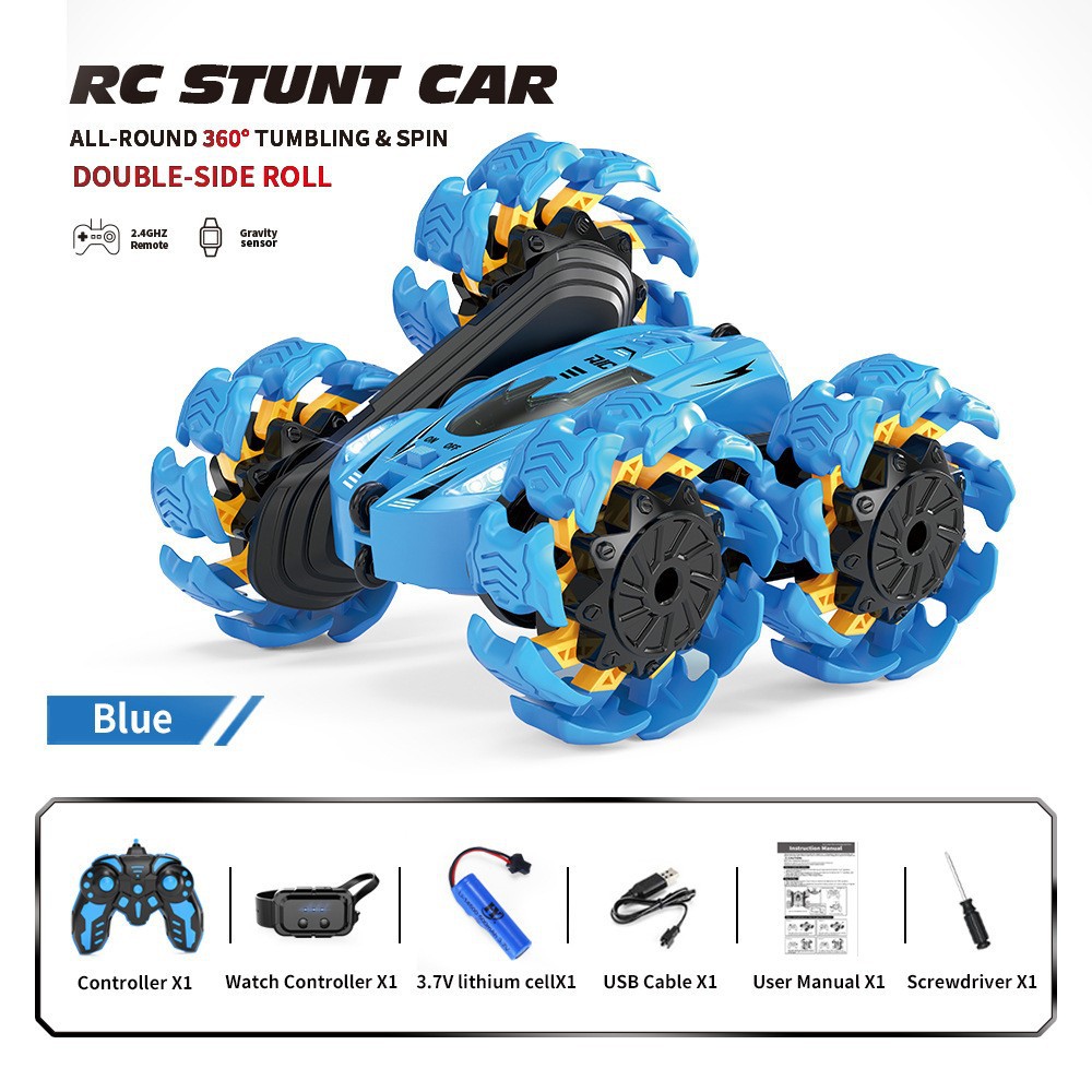 Gesture-Sensing Dual-Sided Explosive Wheel Four-Wheel Drive Remote Control Car