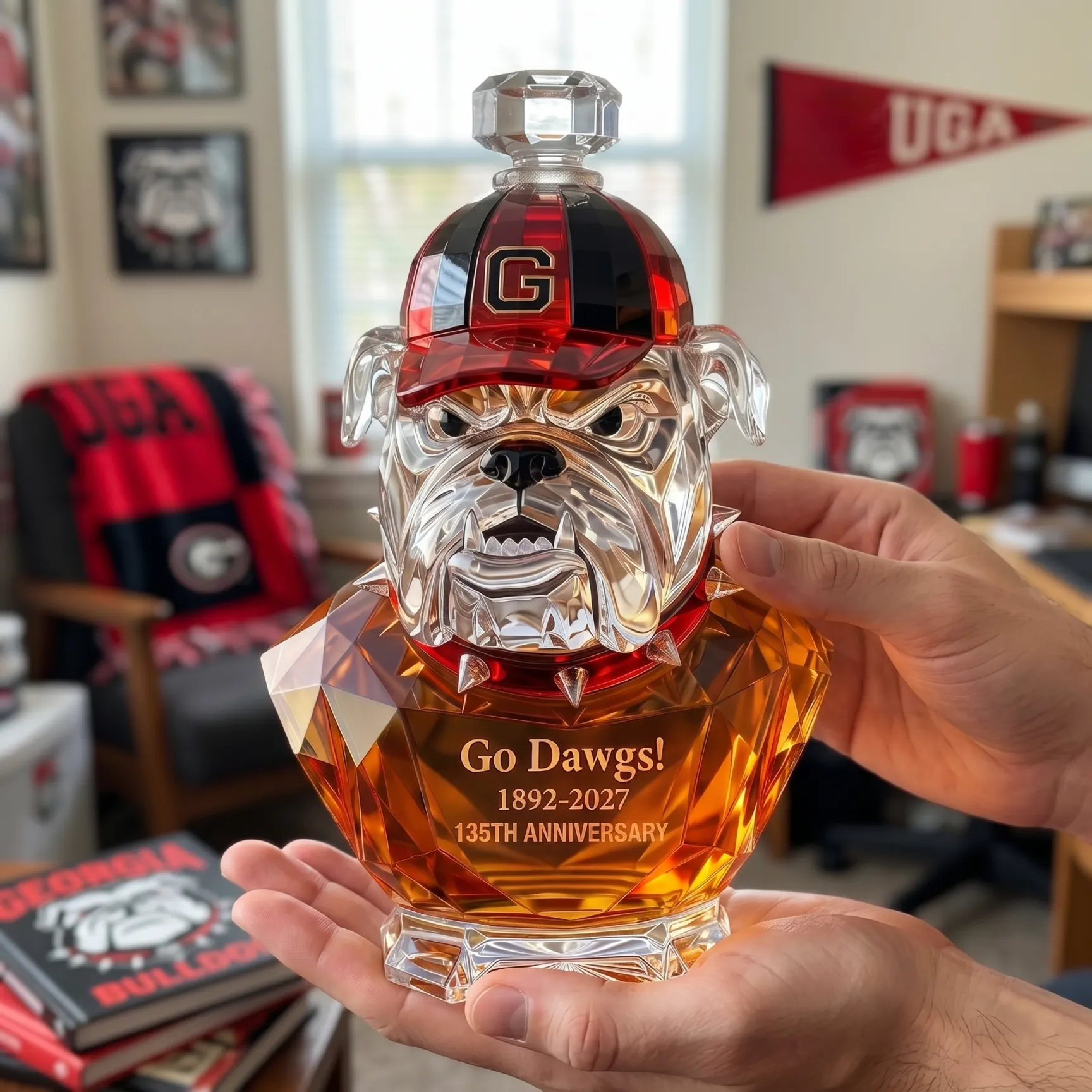 Go Dawgs! 1892-2027 135th Anniversary Whiskey Bottle