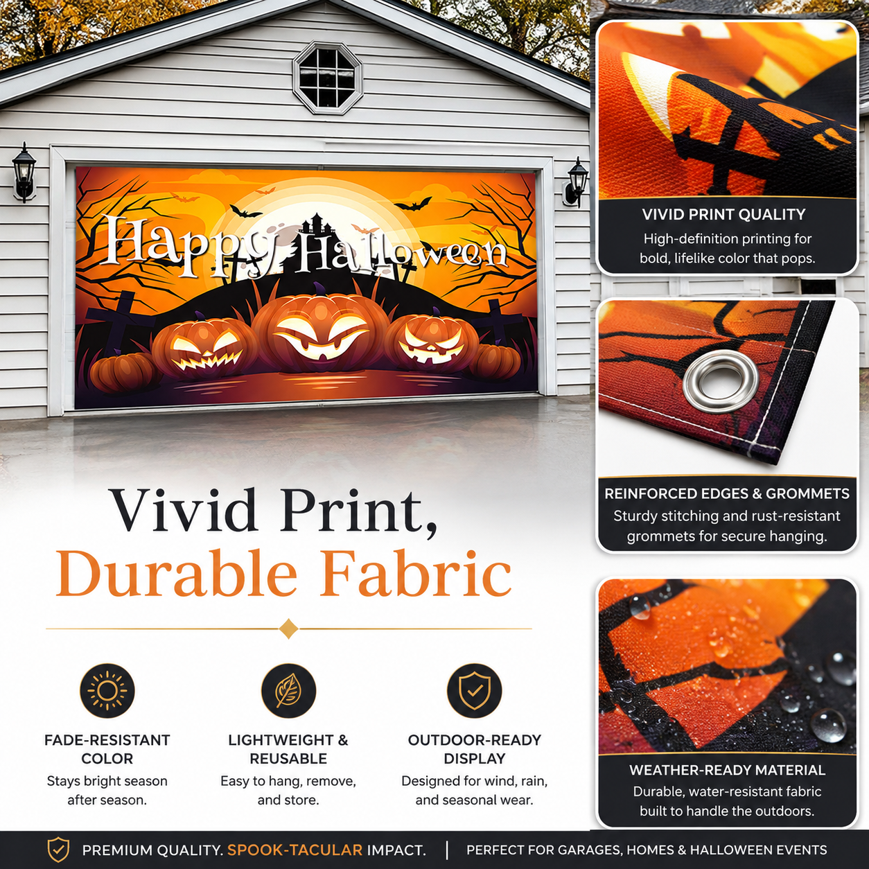 🎃 Halloween Garage Door Banner