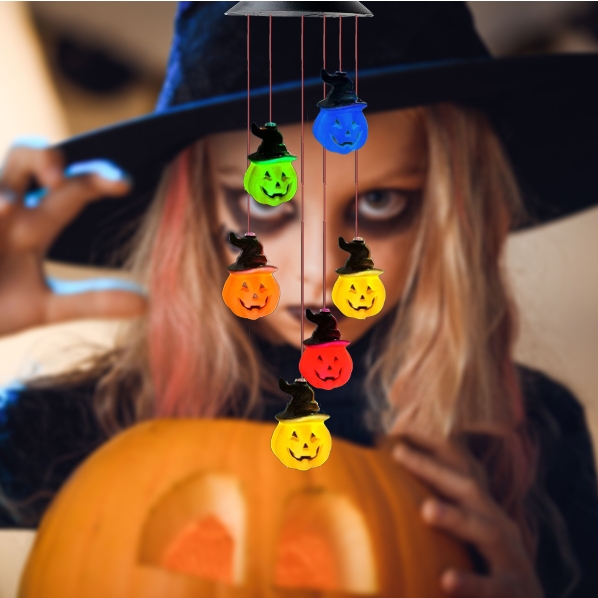 🎃Pumpkin Solar Wind Chimes