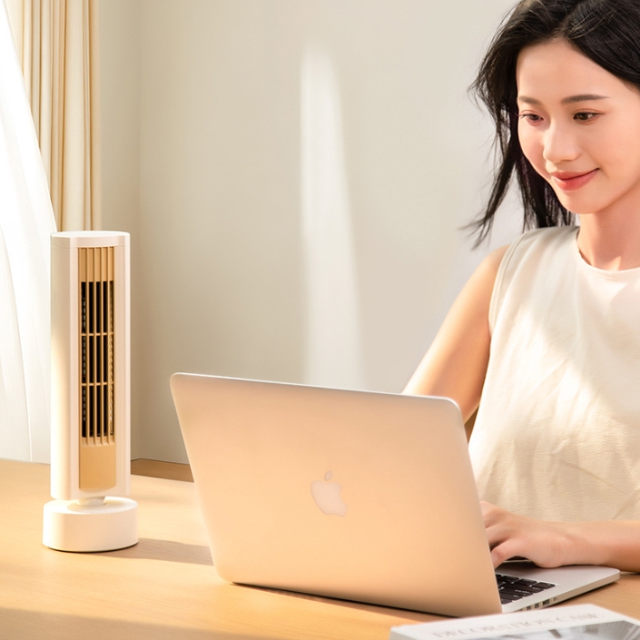 Portable Battery Powered Oscillating Tower Cooling Fan