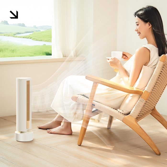 Portable Battery Powered Oscillating Tower Cooling Fan
