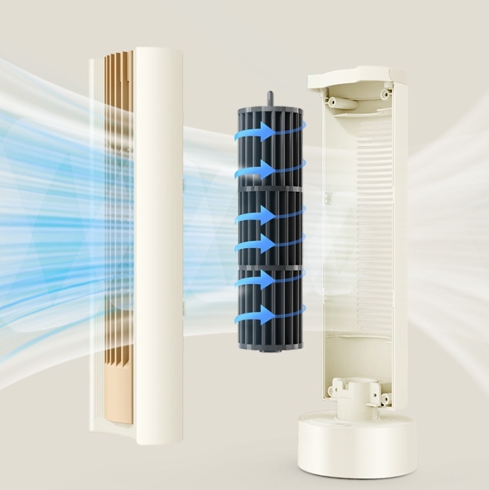 Portable Battery Powered Oscillating Tower Cooling Fan