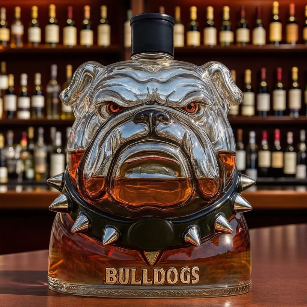Bulldogs Whisky Bottle