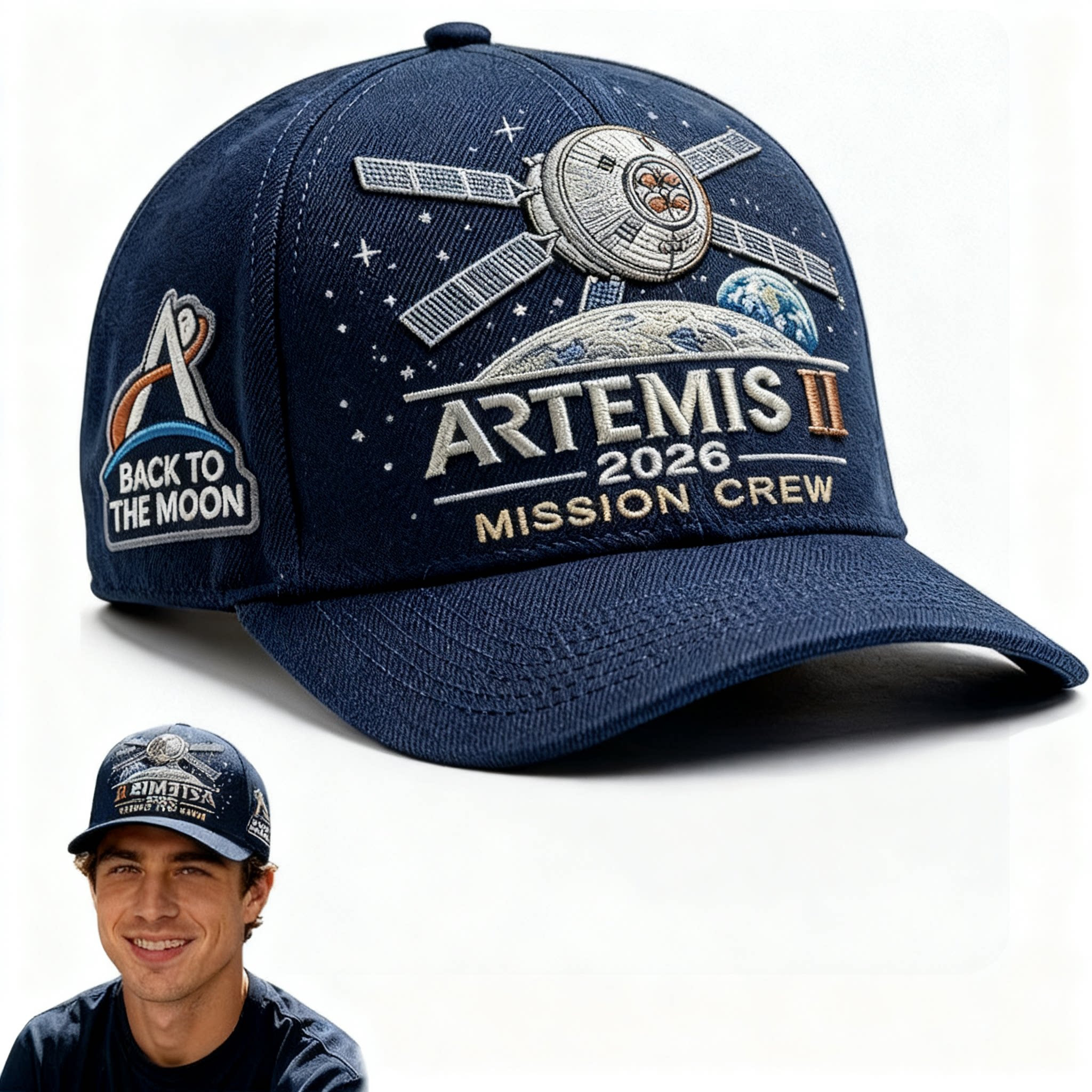 🌕 Artemis II Lunar Mission Commemorative Cap