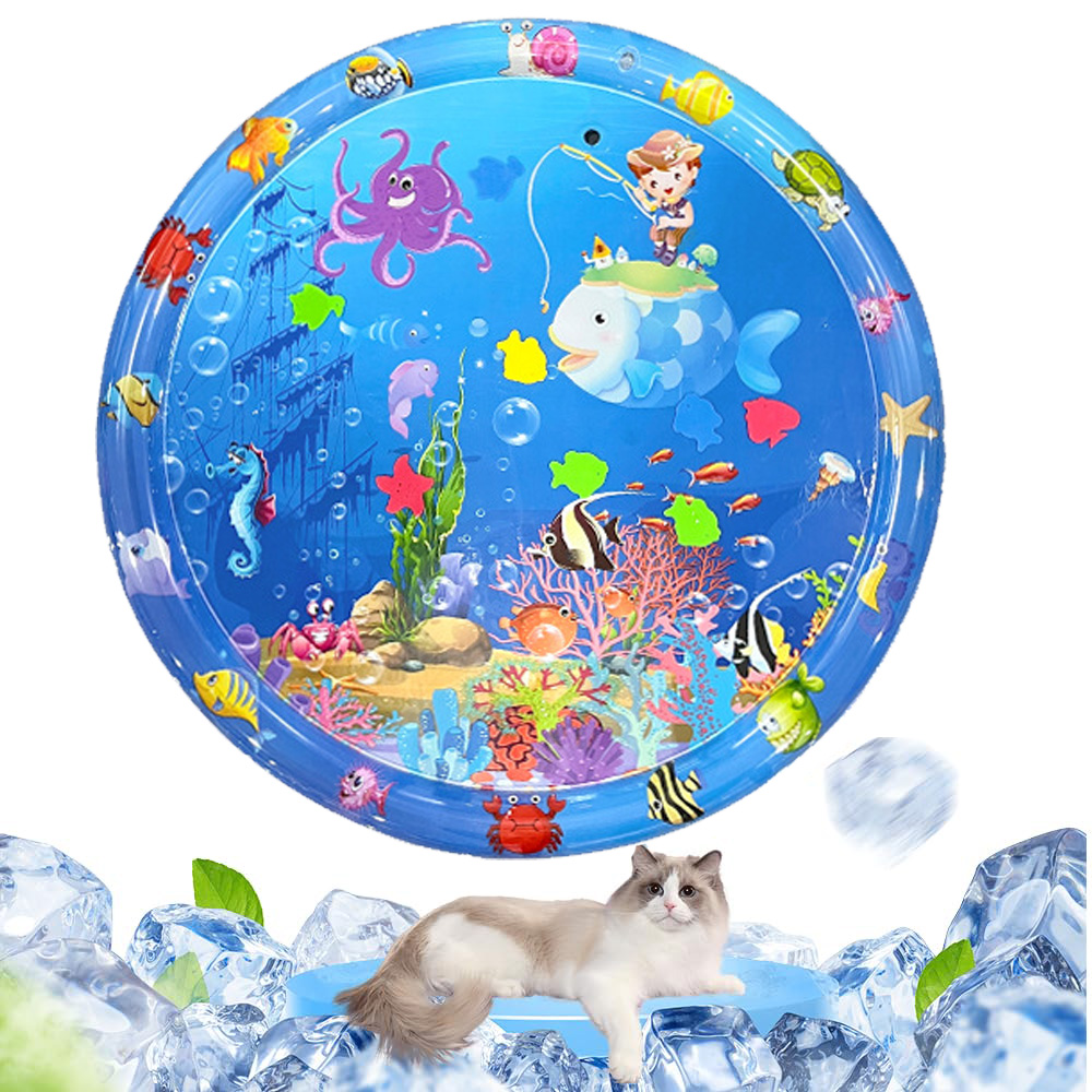 2025 New Thickened Summer Pets Cooling Water Sensory Play Mat for Cats Dog