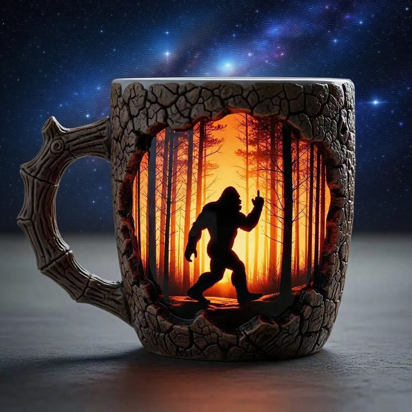 Bigfoot Forest Fire Mug