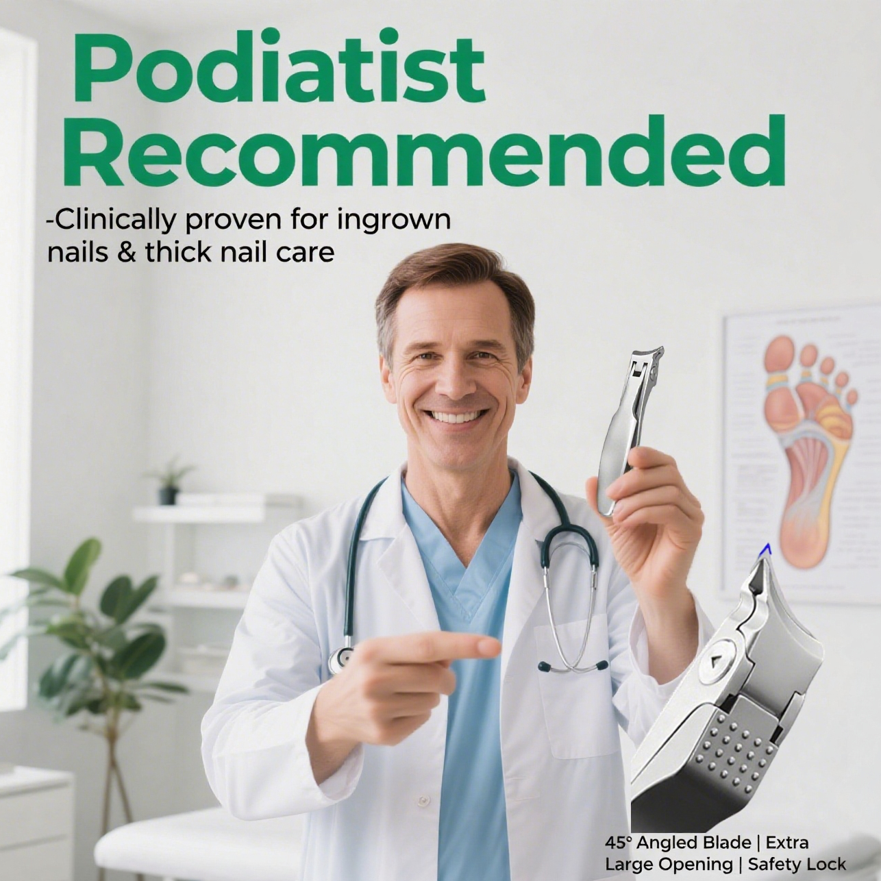 Long Handled Toe Nail Clippers for Thick Nails for Seniors