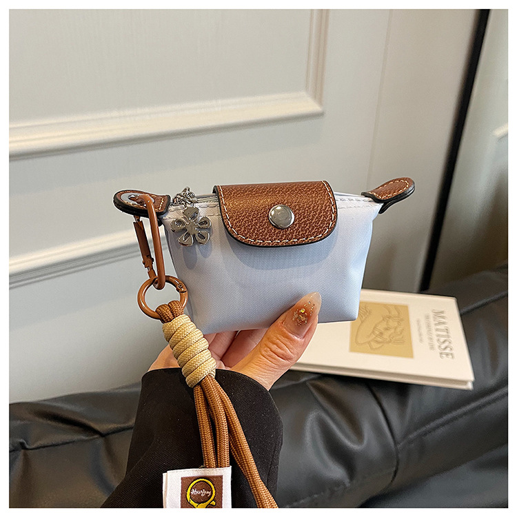 Dumpling Bag Detachable Nylon Wrist Strap Coin Purse