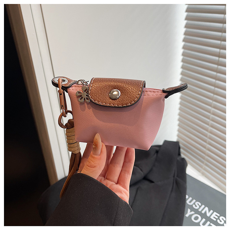 Dumpling Bag Detachable Nylon Wrist Strap Coin Purse