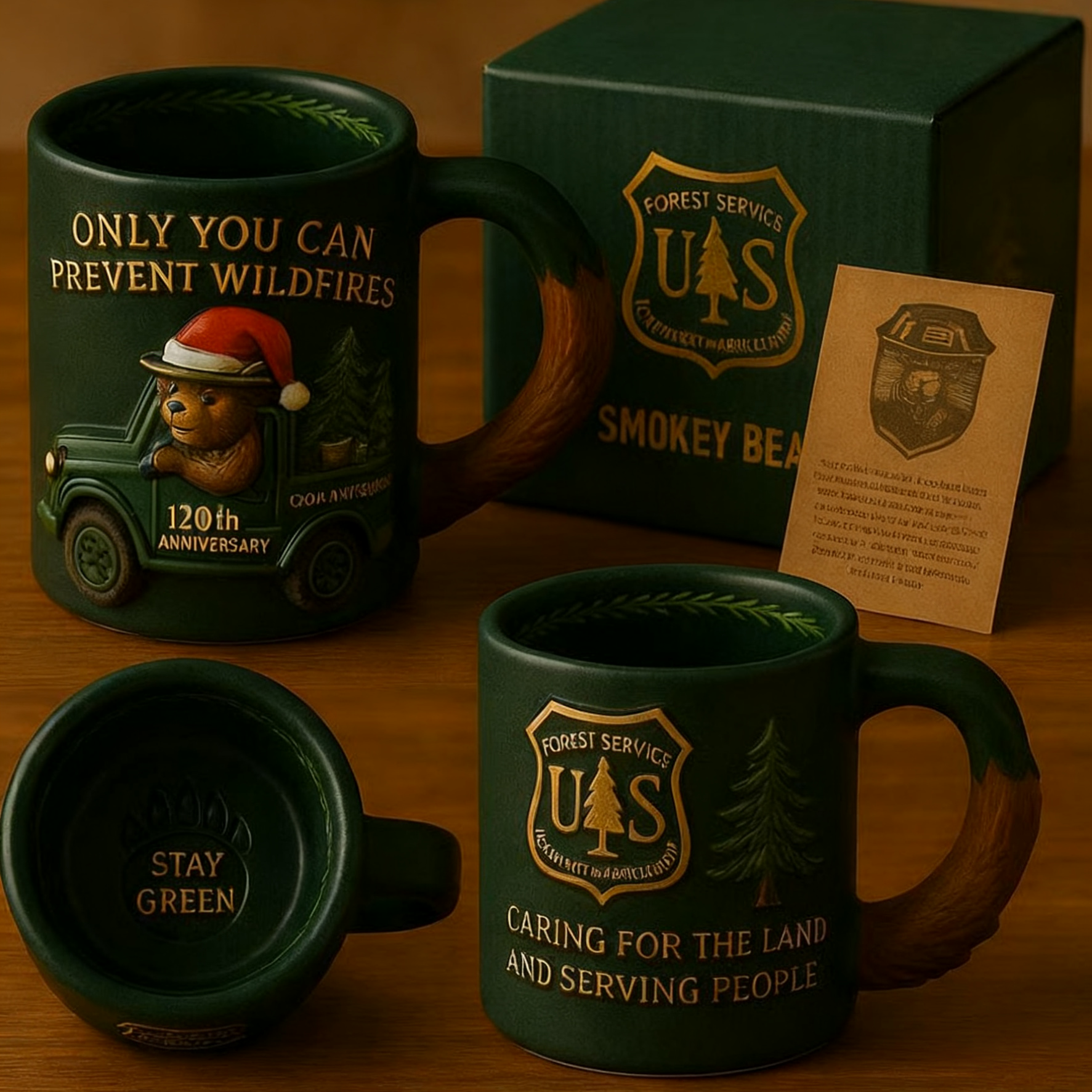Smokey Bear's "Stay Green" Mug