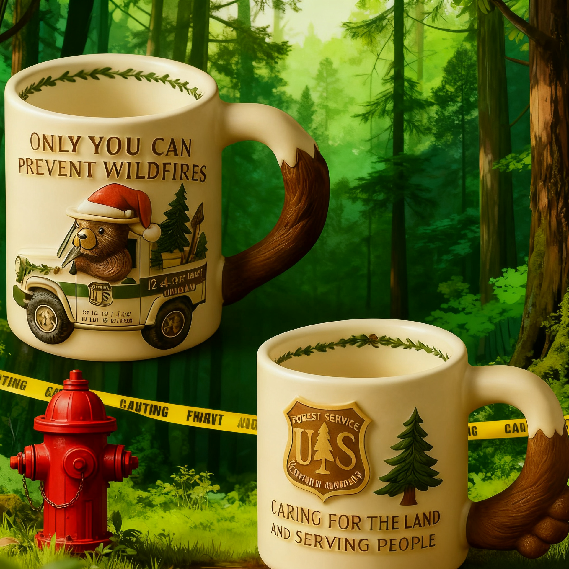Smokey Bear's "Stay Green" Mug
