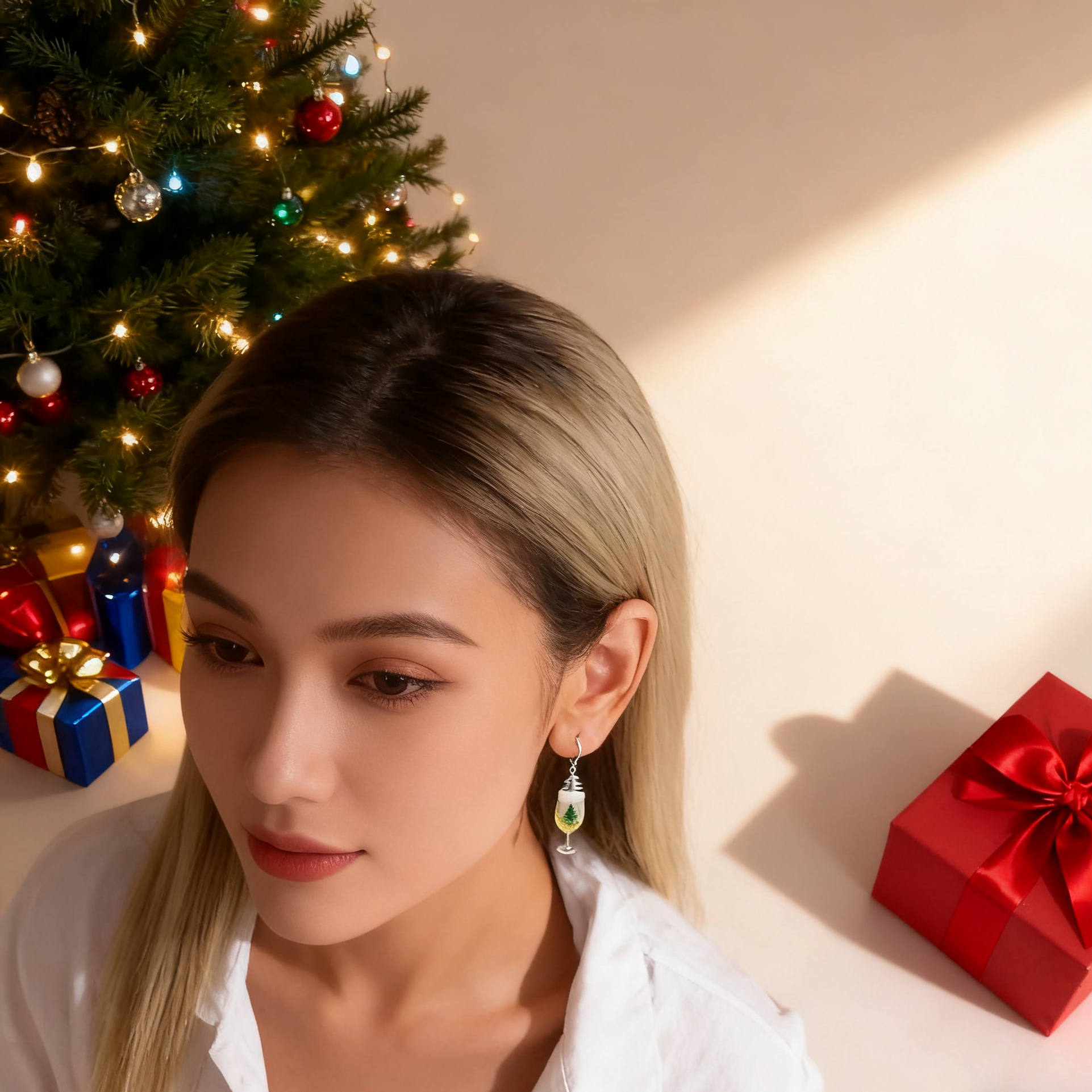 🍺🎄 Christmas Beer Tree Earrings